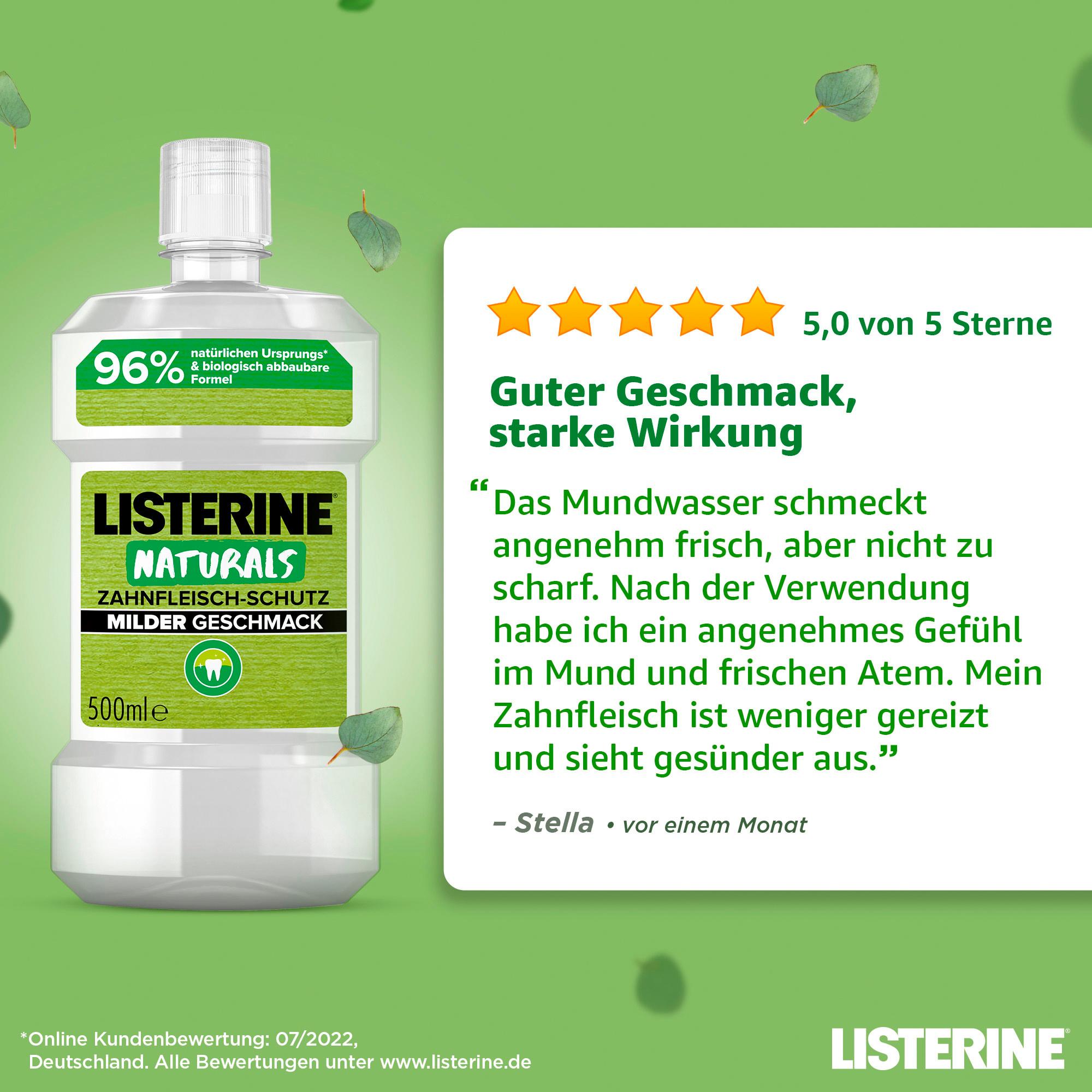 Produktbild Listerine Mundspülung Naturals Zahnfleischschutz 5 von 12