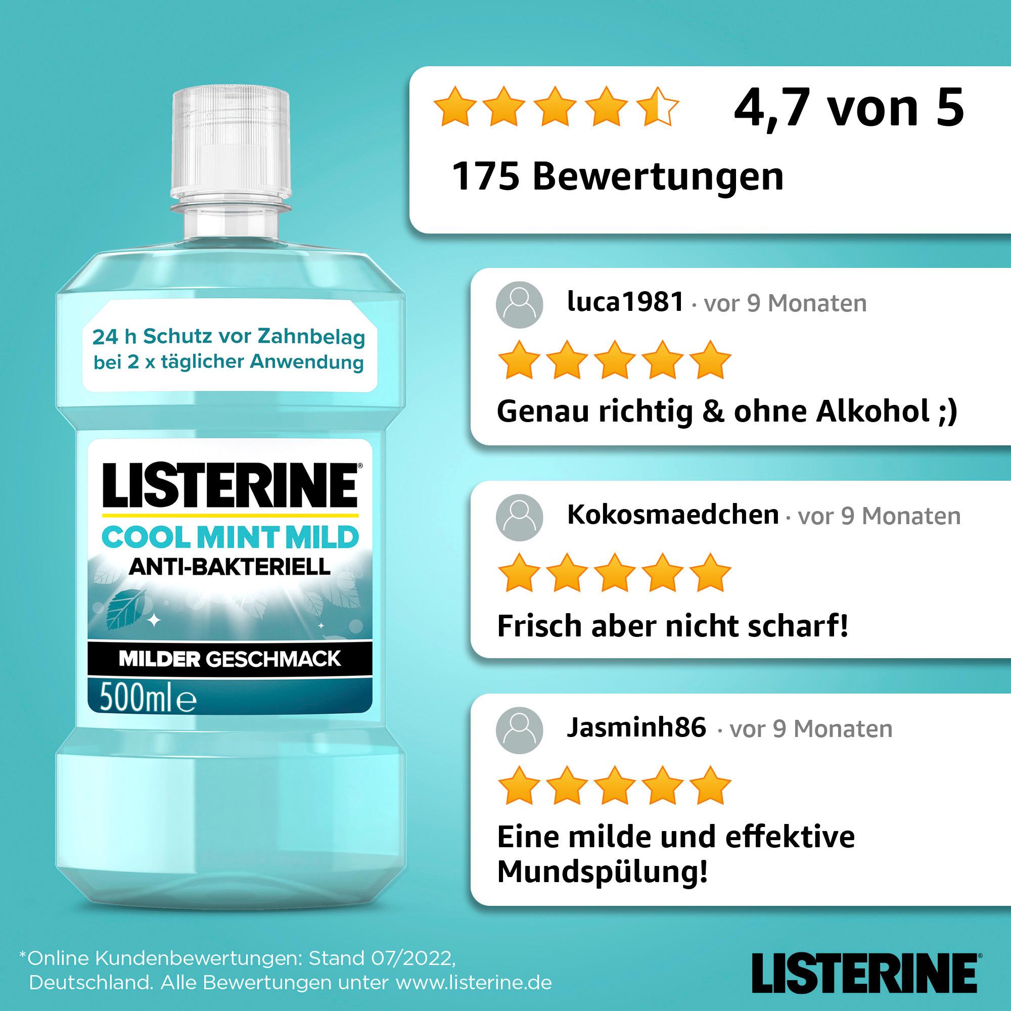 Produktbild Listerine Mundspülung Cool Mint Mild 9 von 13