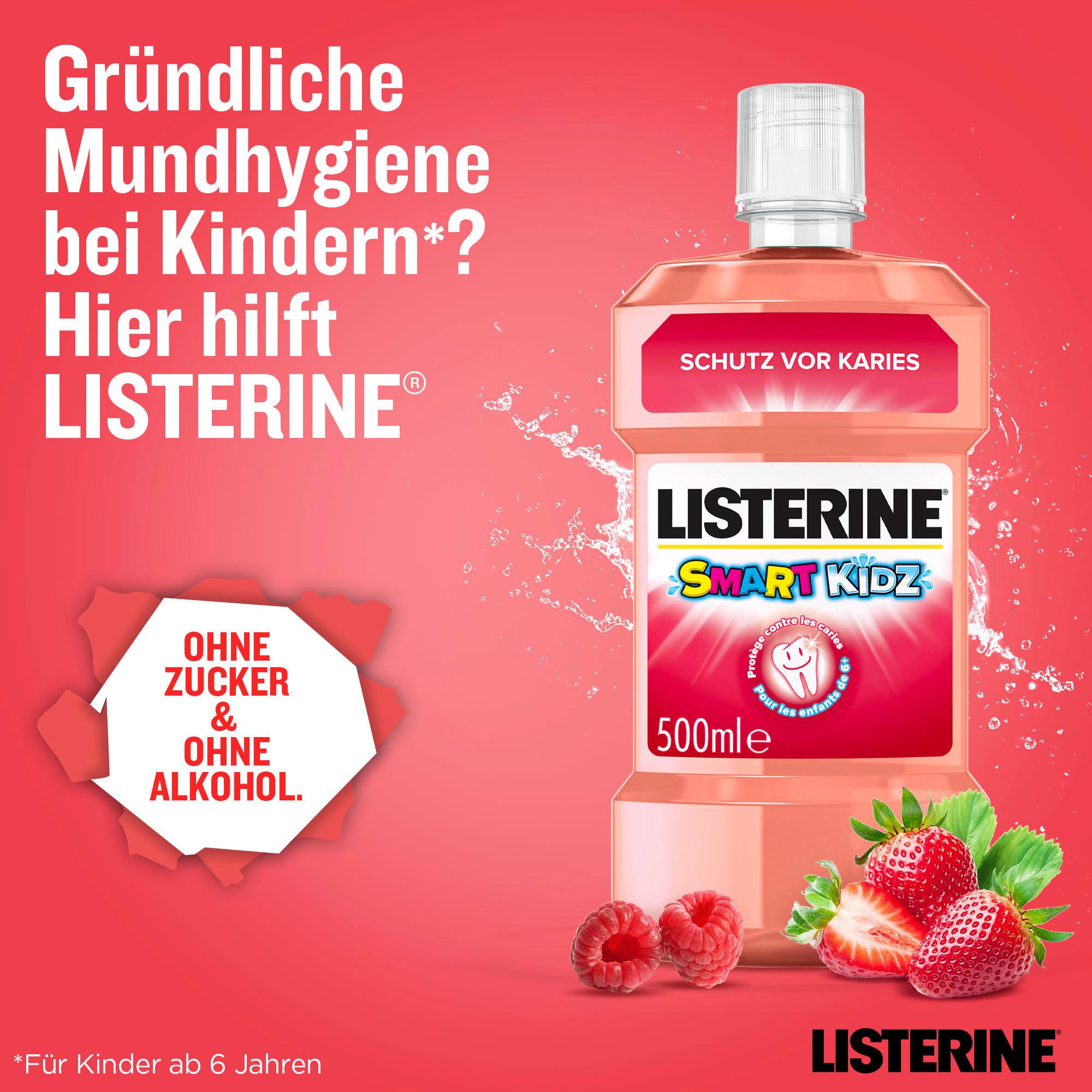 Produktbild Listerine Mundspülung Kinder Smart Kidz Erdbeere 8 von 10