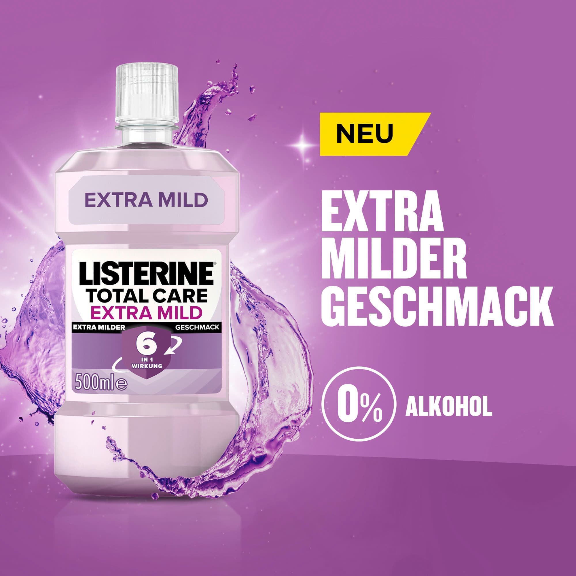 Produktbild Listerine Mundspülung Total Care Extra Mild 4 von 10