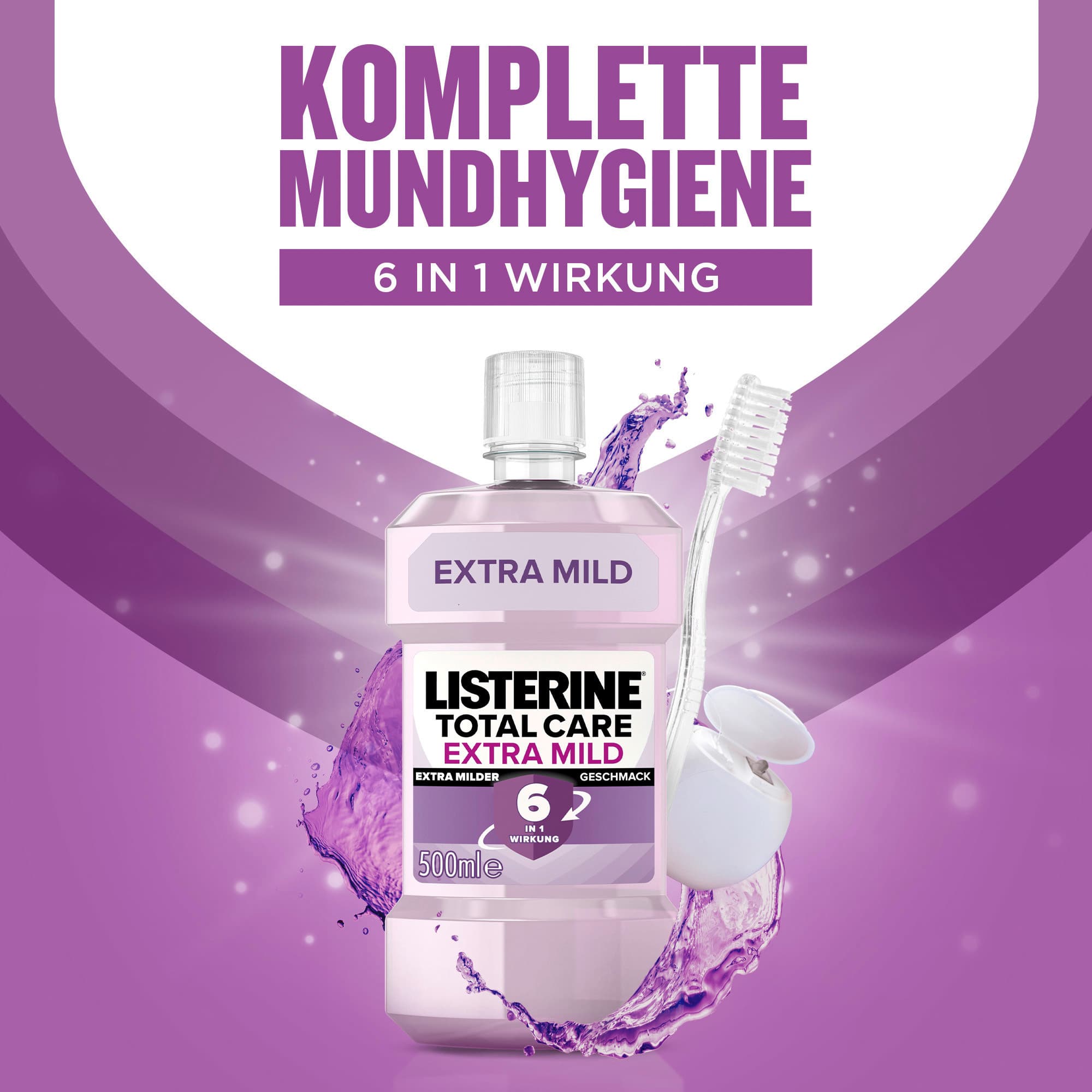 Produktbild Listerine Mundspülung Total Care Extra Mild 8 von 10