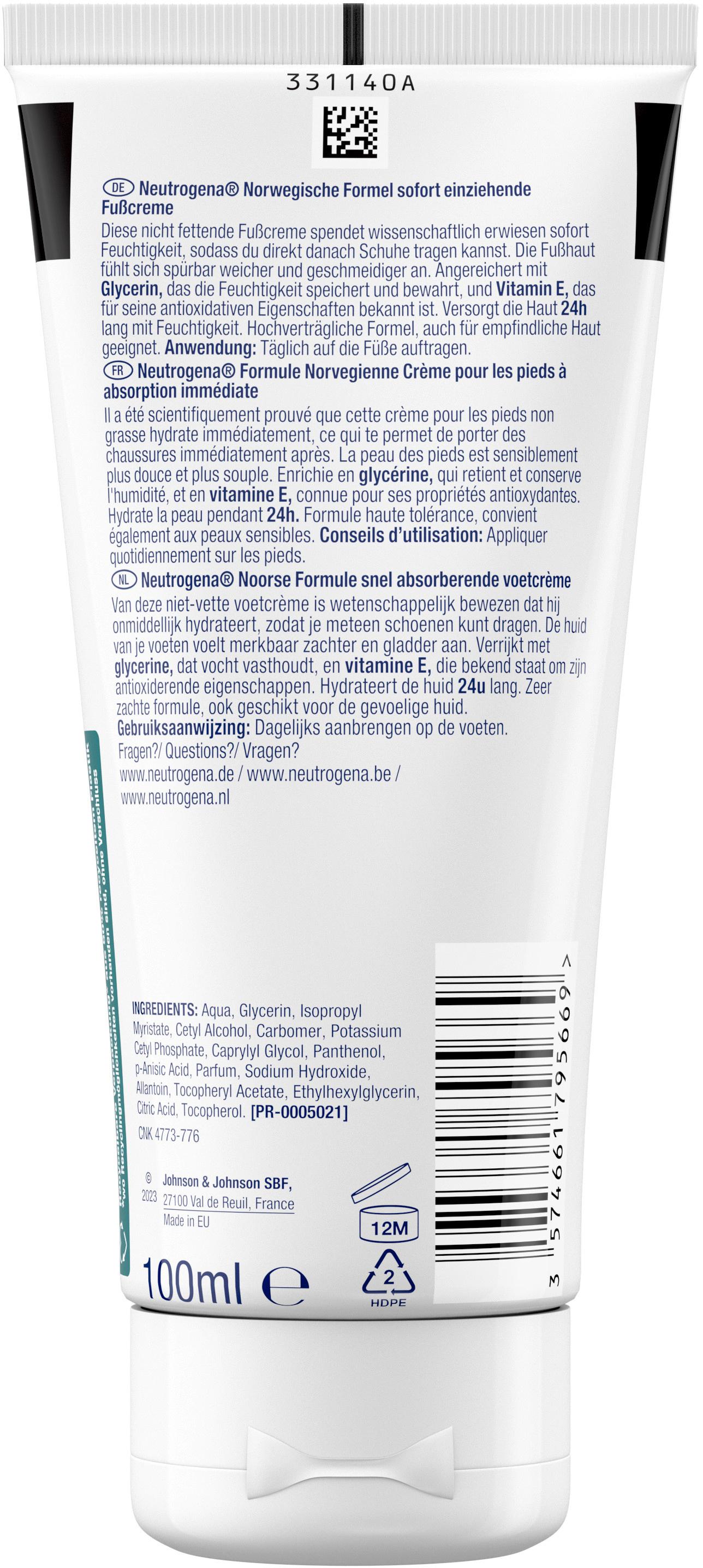 Produktbild Neutrogena Fußcreme sofort einziehend 2 von 8