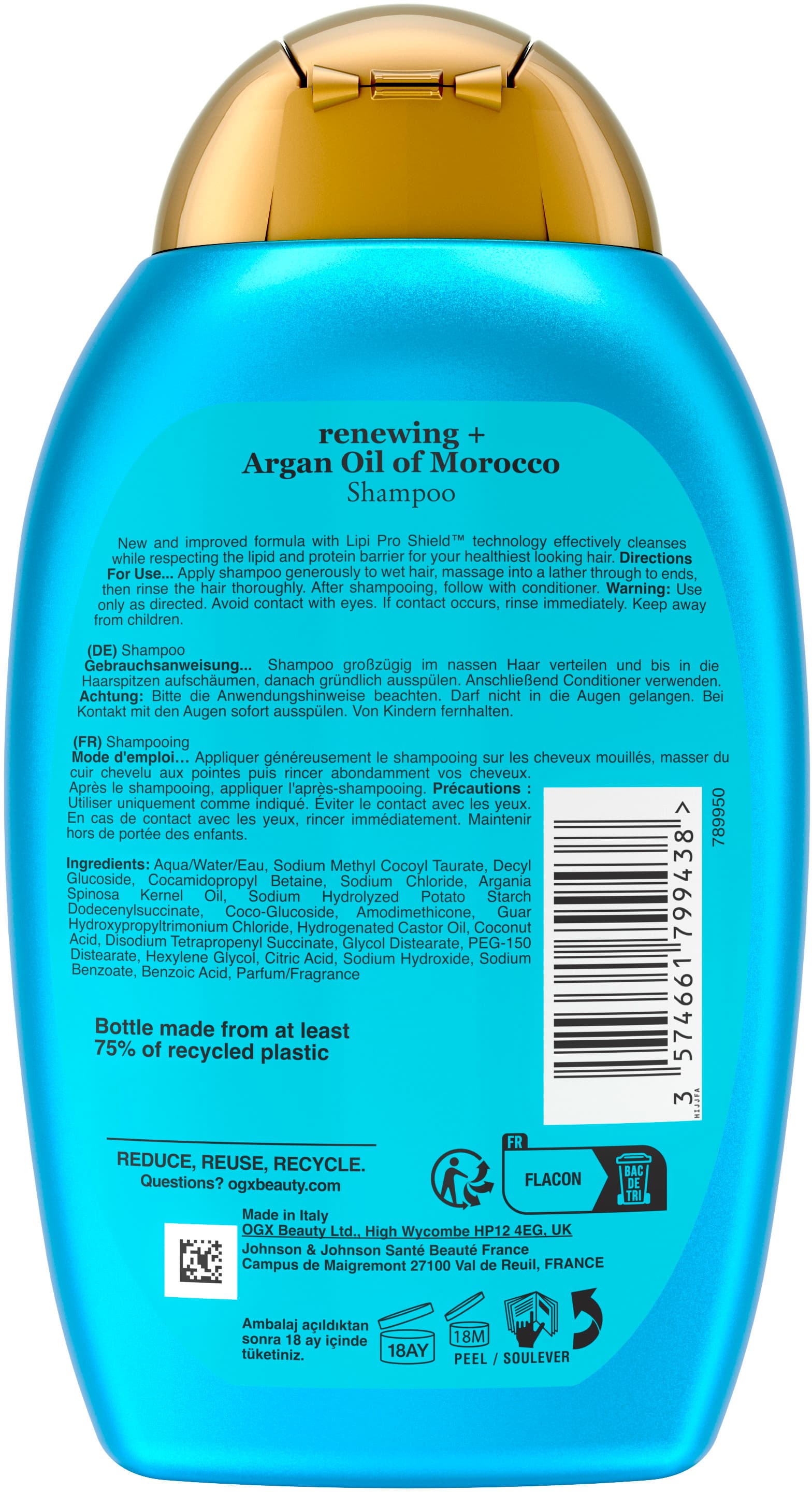 Produktbild OGX renewing + argan oil of morocco SHAMPOO 385ml 2 von 10