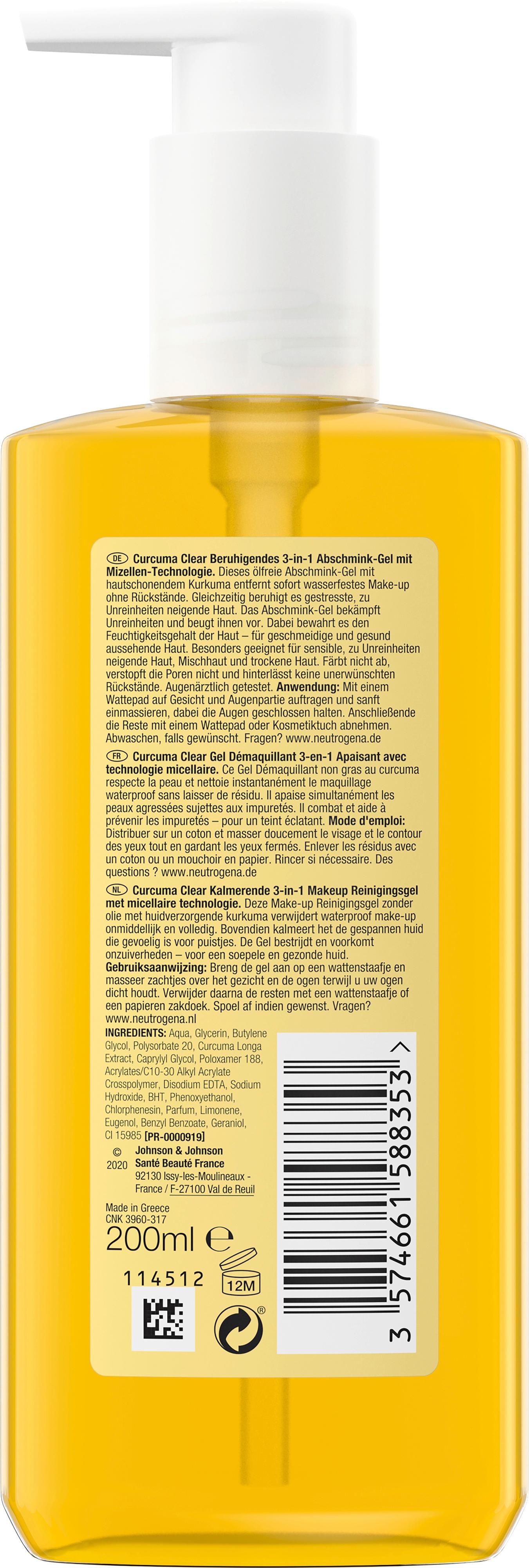 Produktbild Neutrogena Curcuma Beruhigendes 3in1 Abschmink-Gel 2 von 9