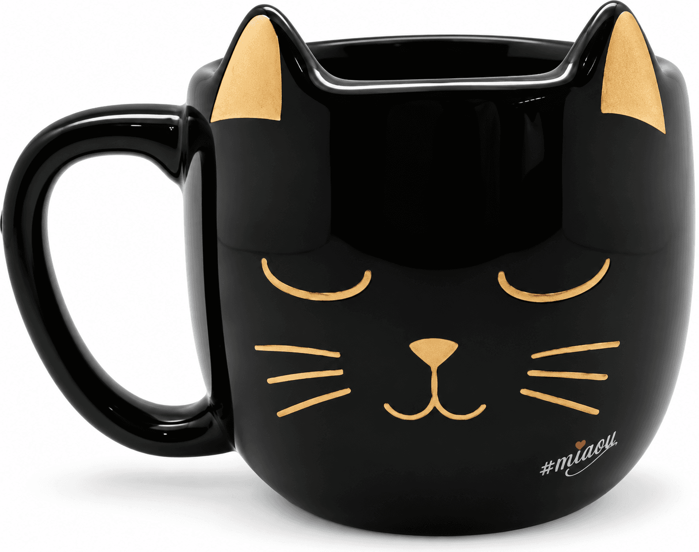 MIAOU Tasse schwarz/gold