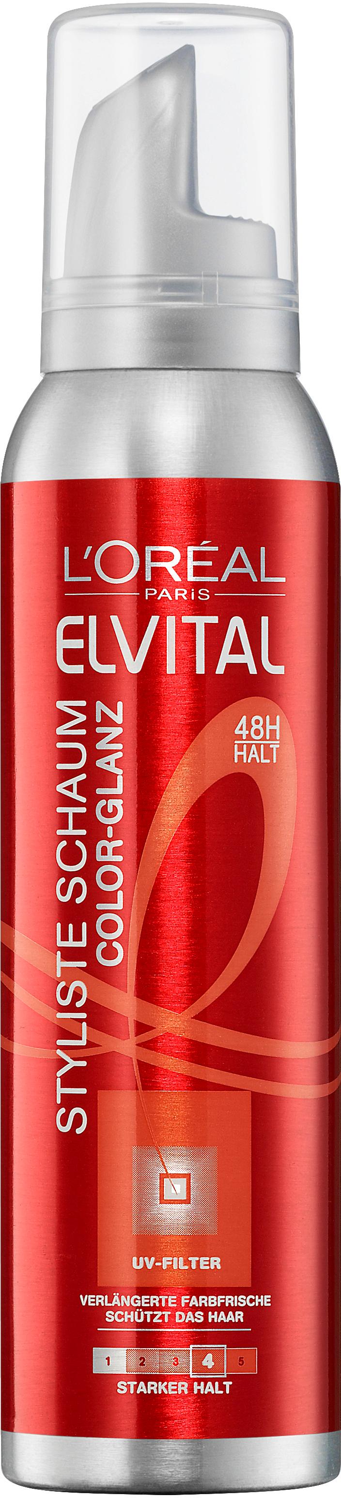 Elvital Styliste Schaumfestiger Color Glanz