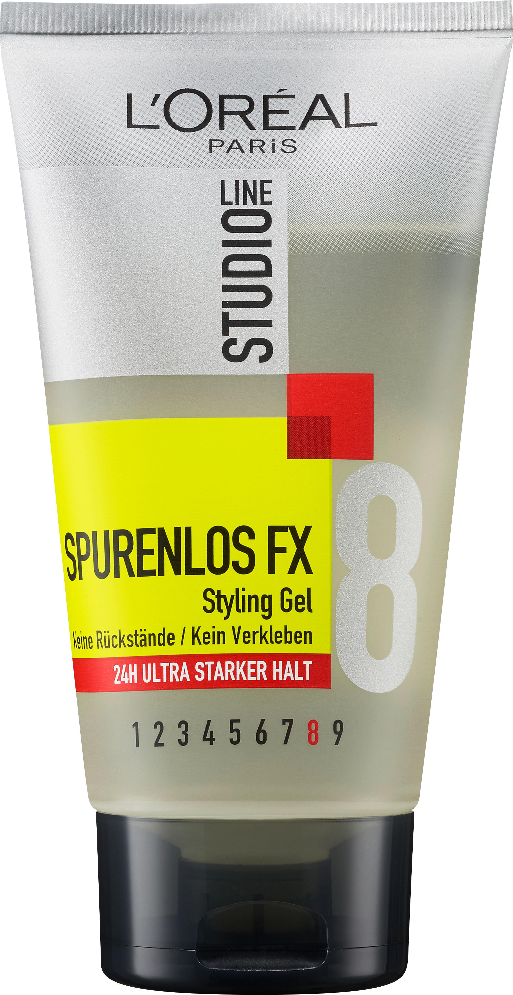 L'Oréal Paris Studio Line spurenlos FX Styling Gel - kein Beschweren Verkleben oder Rückstände 24h Ultra starker Halt
