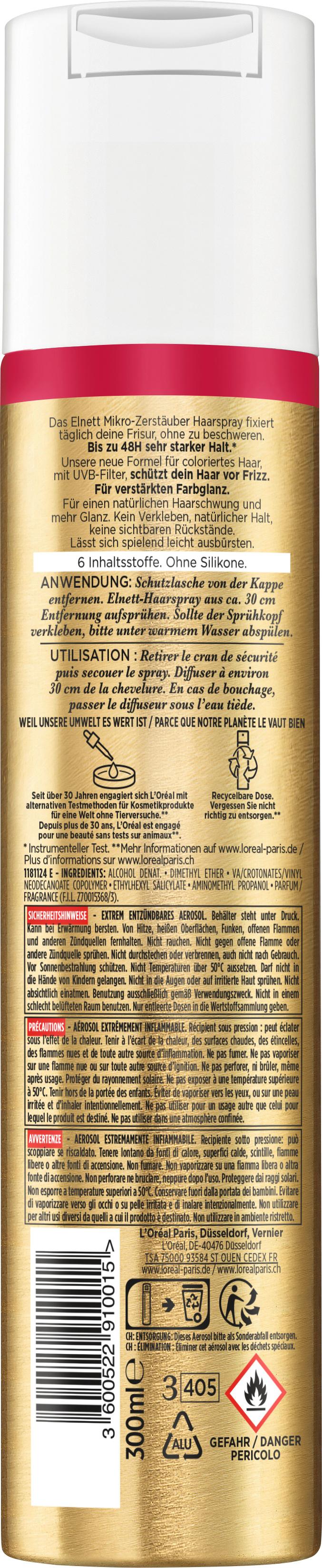 Produktbild Elnett Haarspray Farbschutz sehr starker Halt 2 von 3
