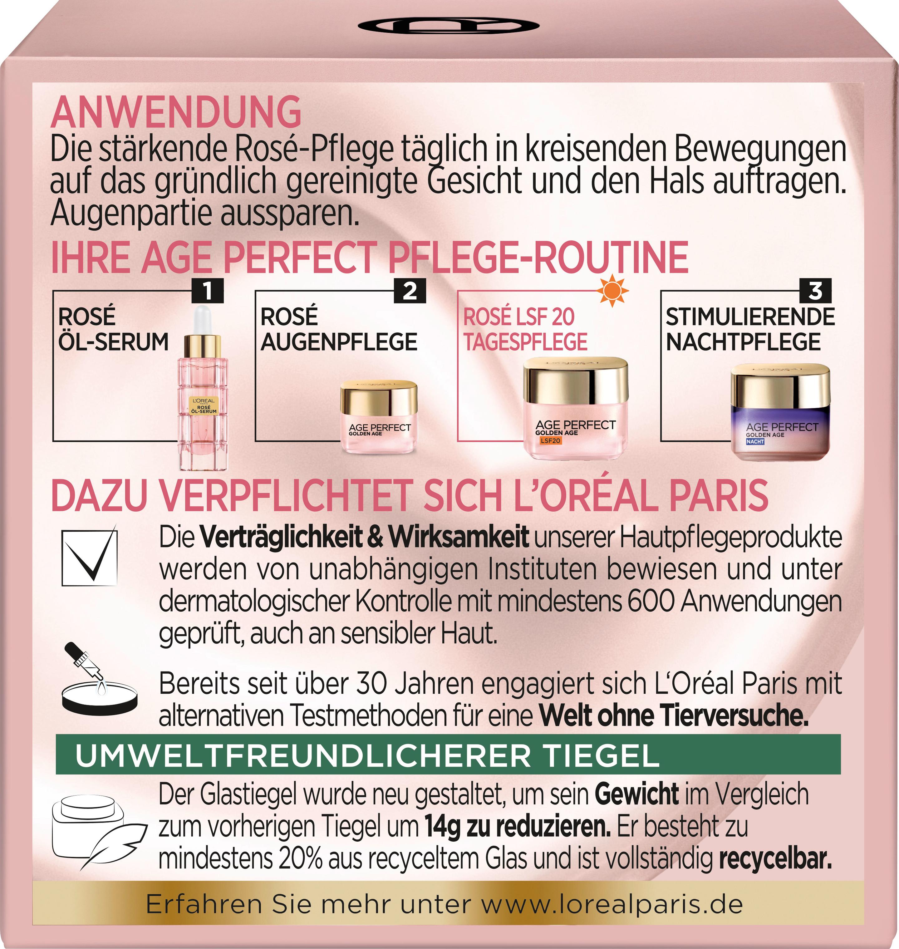 Produktbild L'Oréal Paris Age Perfect Golden Age Tagespflege LSF 20 2 von 6
