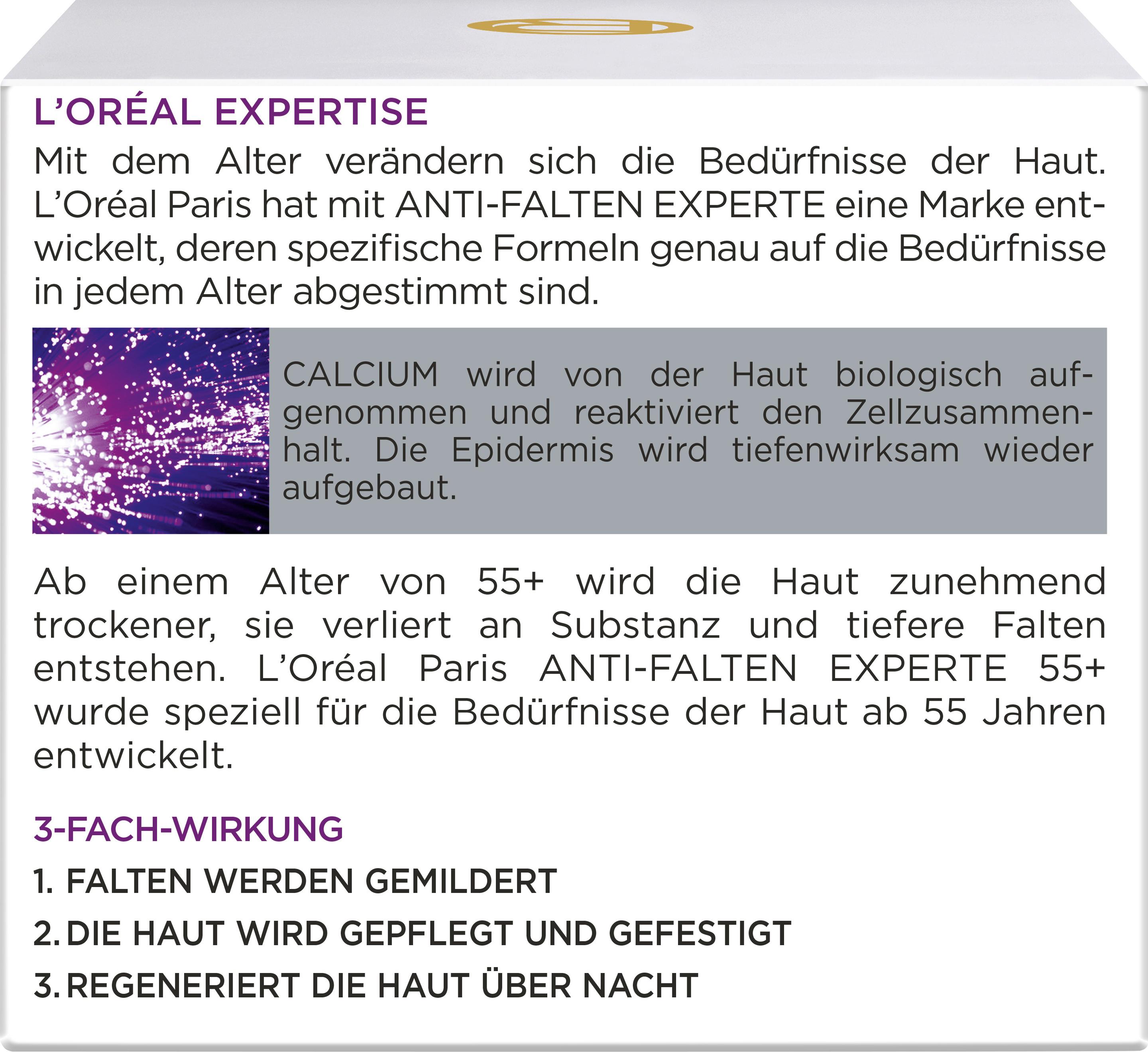 Produktbild L'Oréal Paris Dermo Anti Falten Expert 55+ Nachtpflege 6 von 7