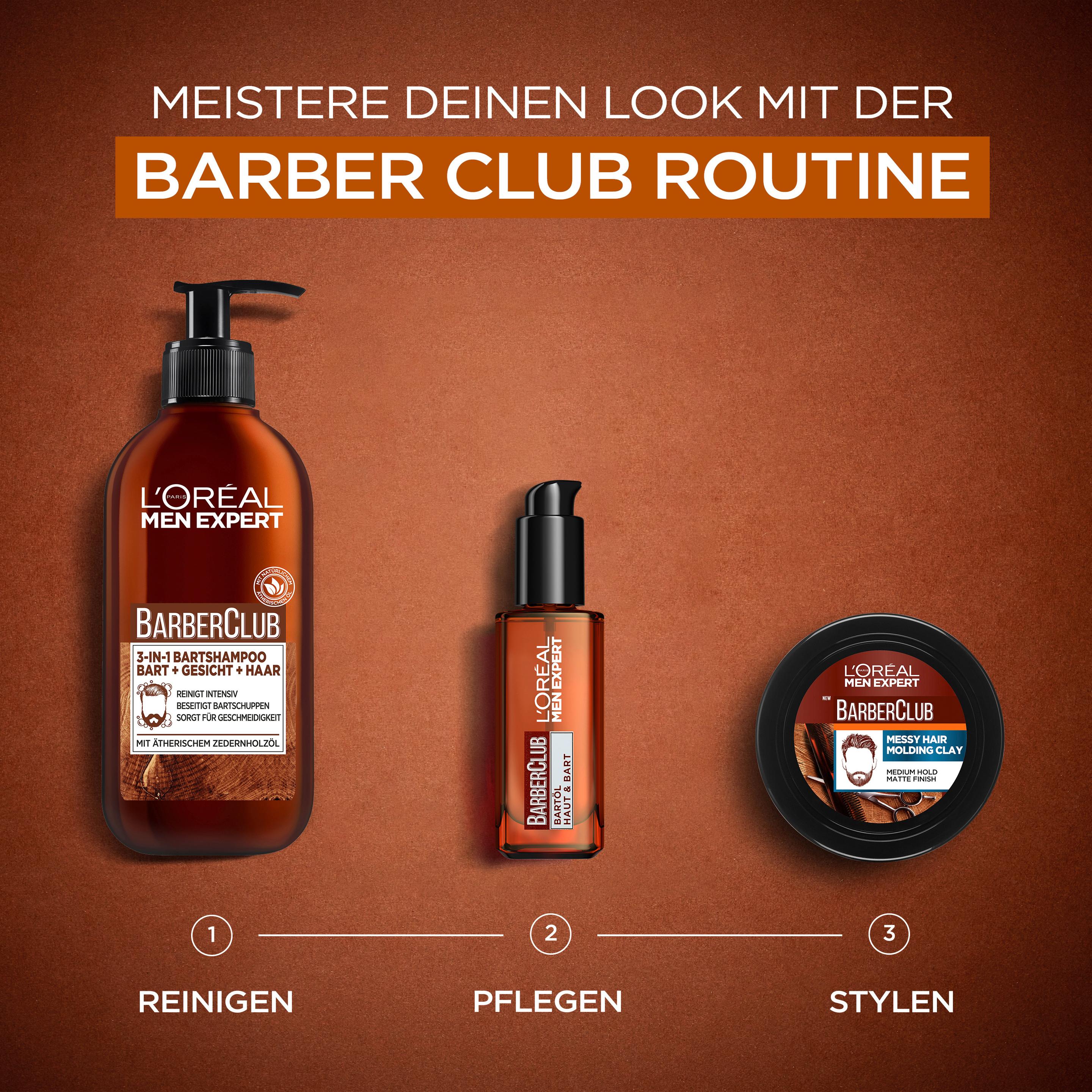 Produktbild L'oréal Men Expert Barber Club Bartöl für Haut und Bart 30ml mit ätherischem Zedernholzöl 7 von 9