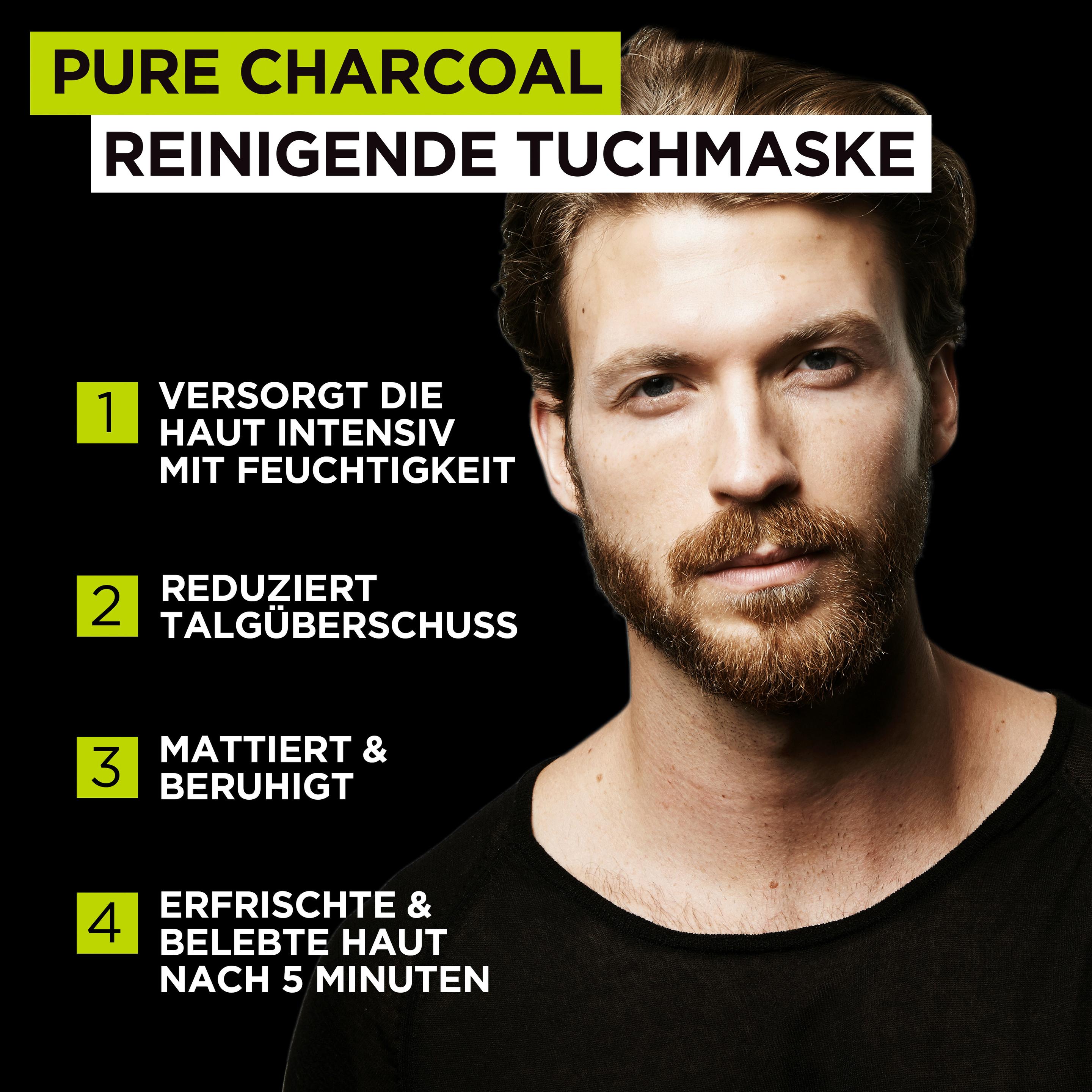 Produktbild L'Oréal Men Expert Pure Charcoal Tuchmaske Sachet 4 von 5