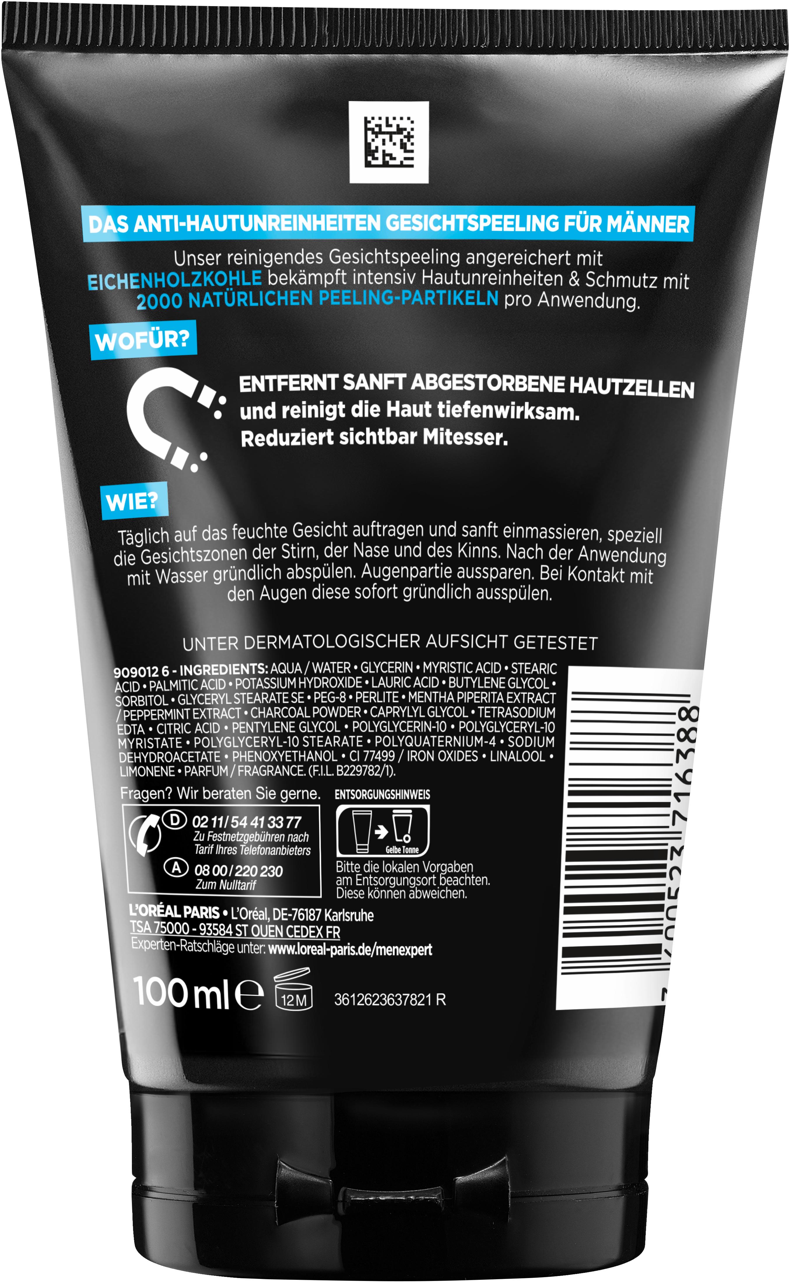 Produktbild L'oréal Paris Men Pure Charcoal Daily Face Scrub 2 von 8