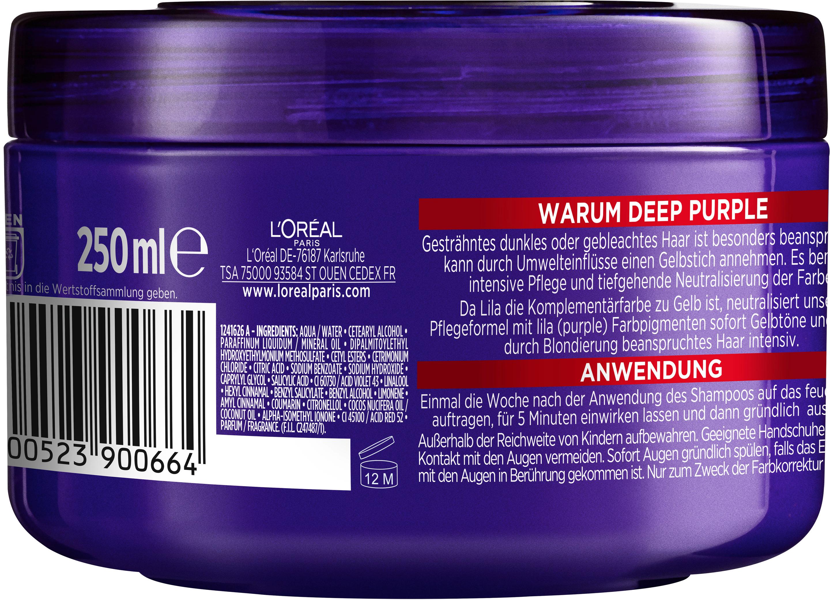 Produktbild Elvital Color Glanz Deep Purple Maske 2 von 5