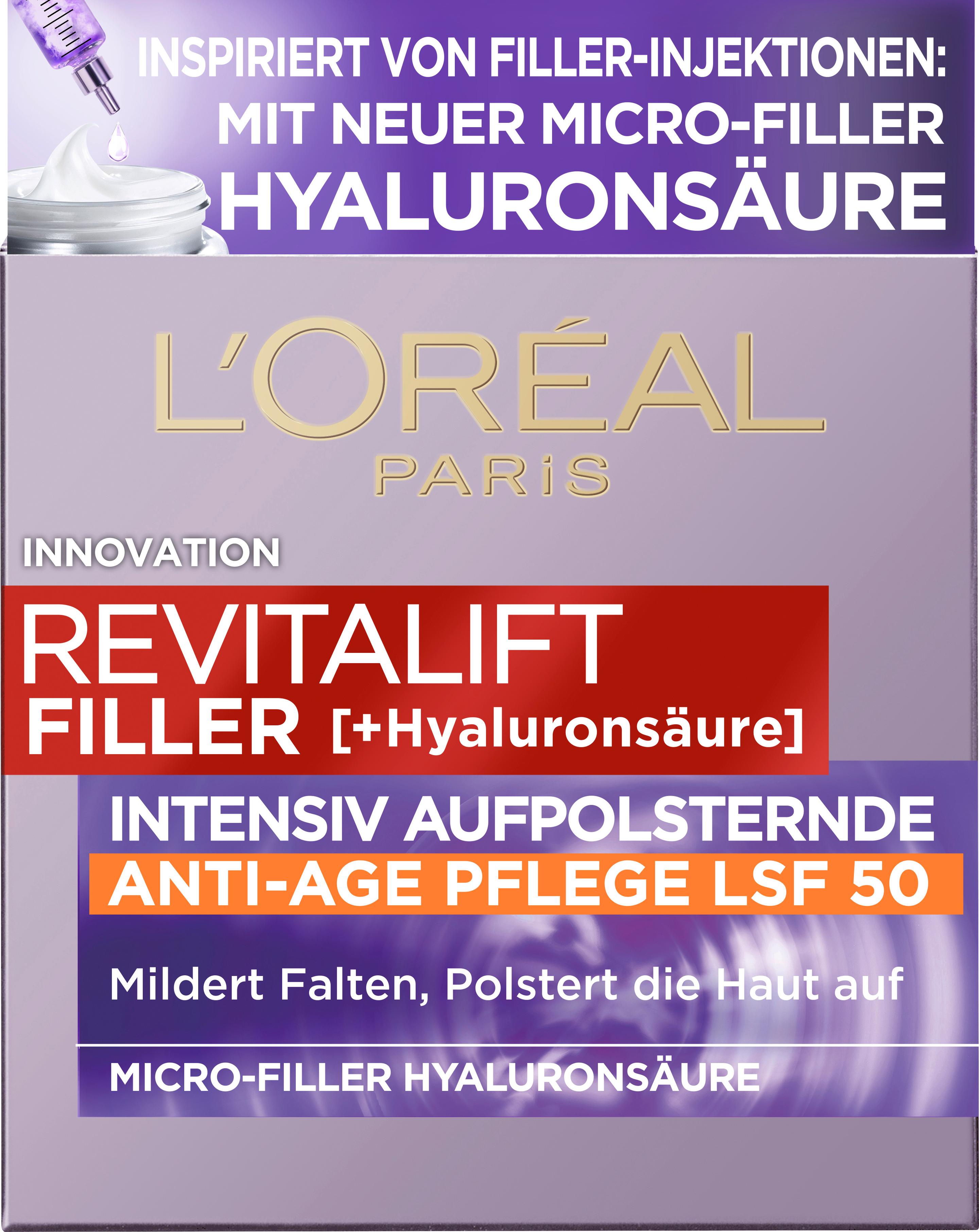 L'Oréal Paris Revitalift Filler Tag LSF50