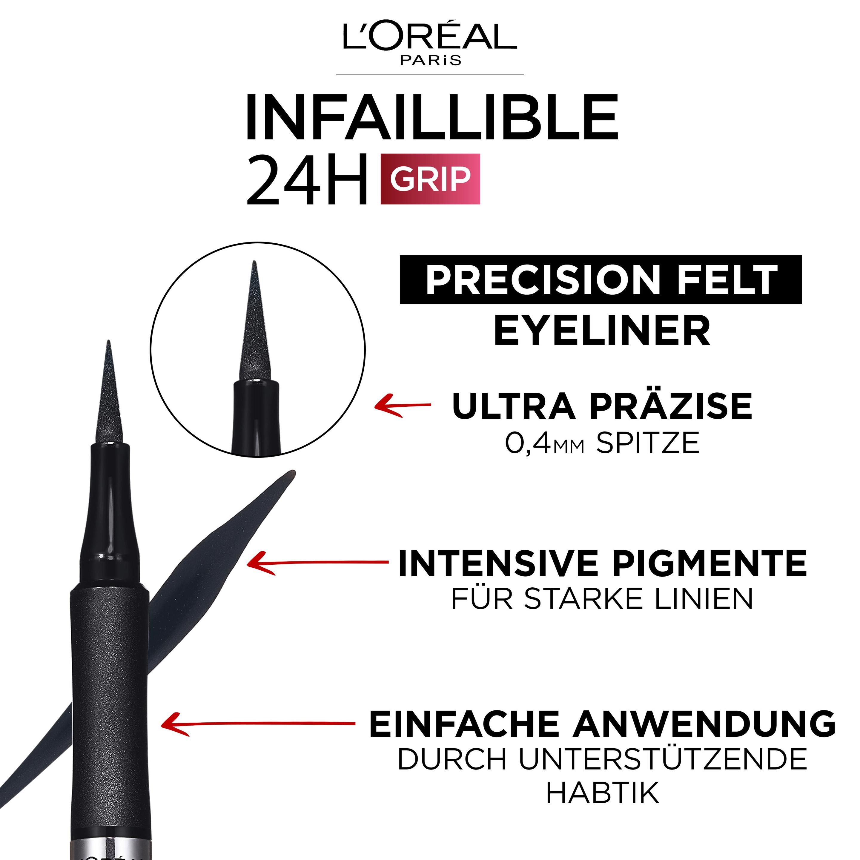 Produktbild L'ORÉAL PARIS Eyeliner Precision Felt Black 10 von 14