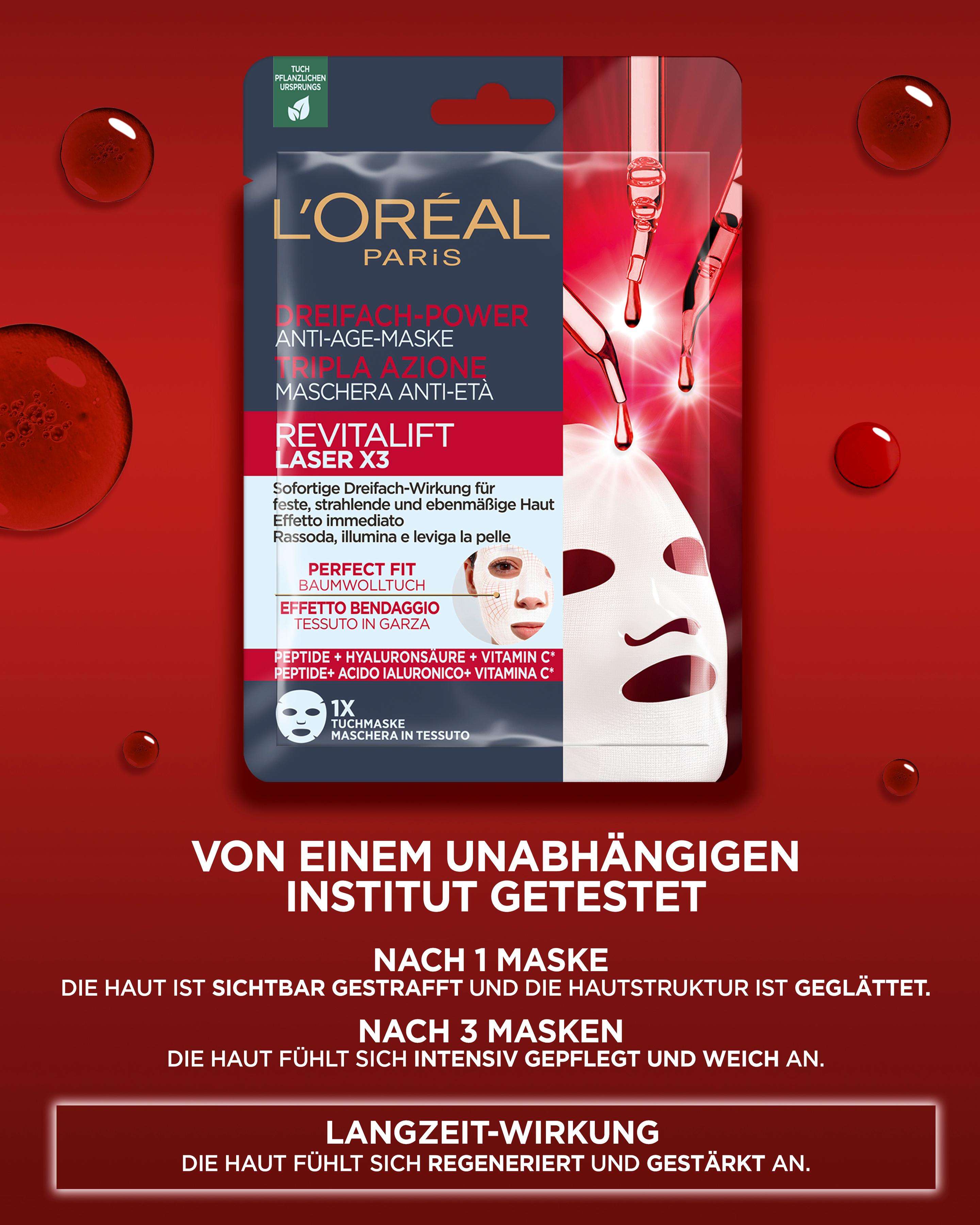 Produktbild L'Oréal Paris Revitalift Laser X3 Tuchmaske 3 von 6