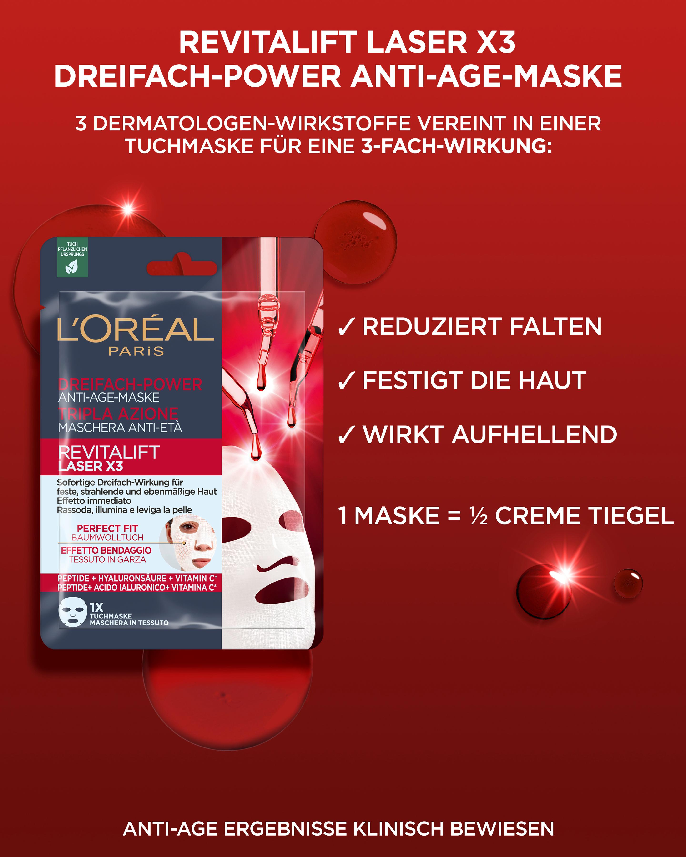 Produktbild L'Oréal Paris Revitalift Laser X3 Tuchmaske 5 von 6