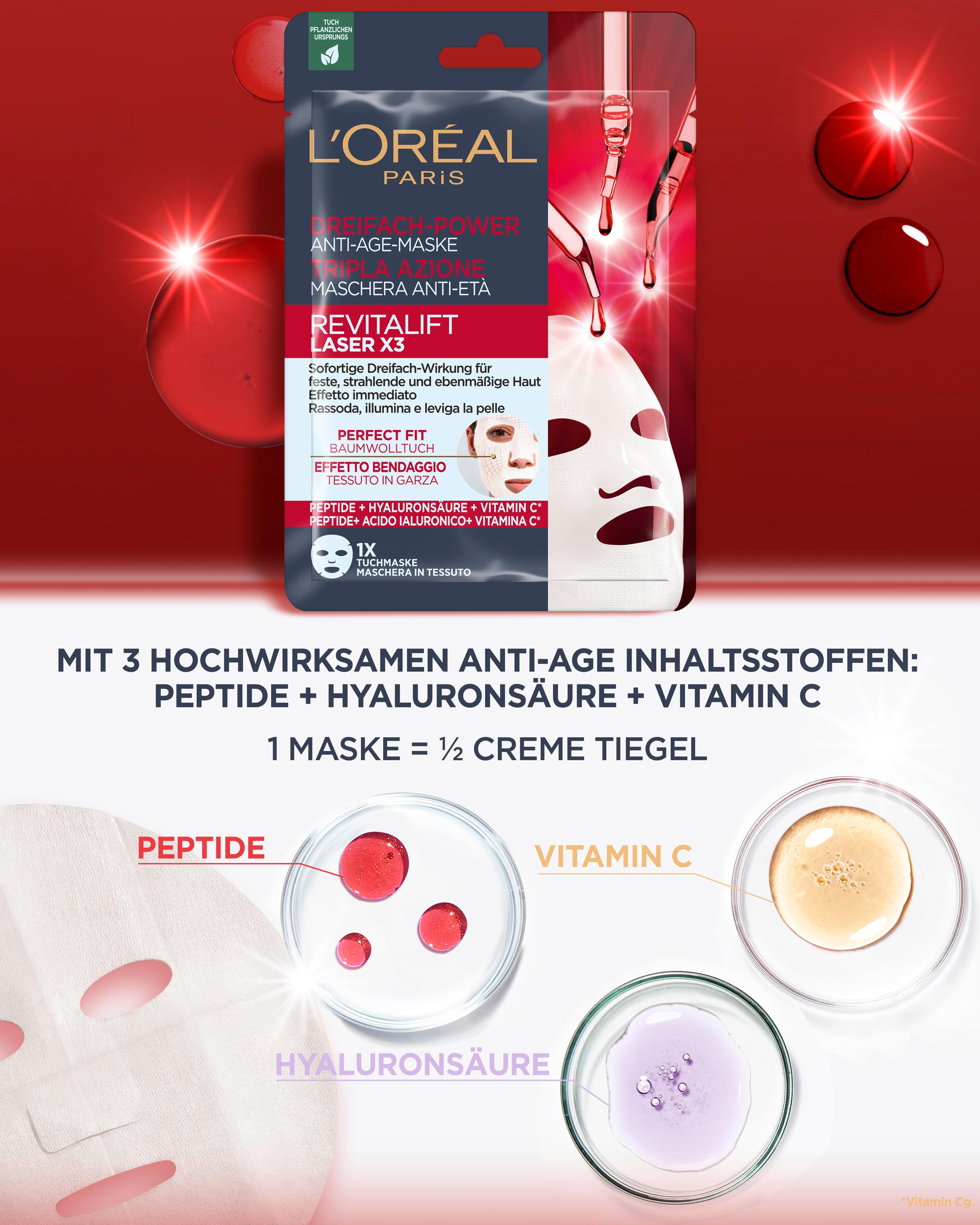 Produktbild L'Oréal Paris Revitalift Laser X3 Tuchmaske 6 von 6