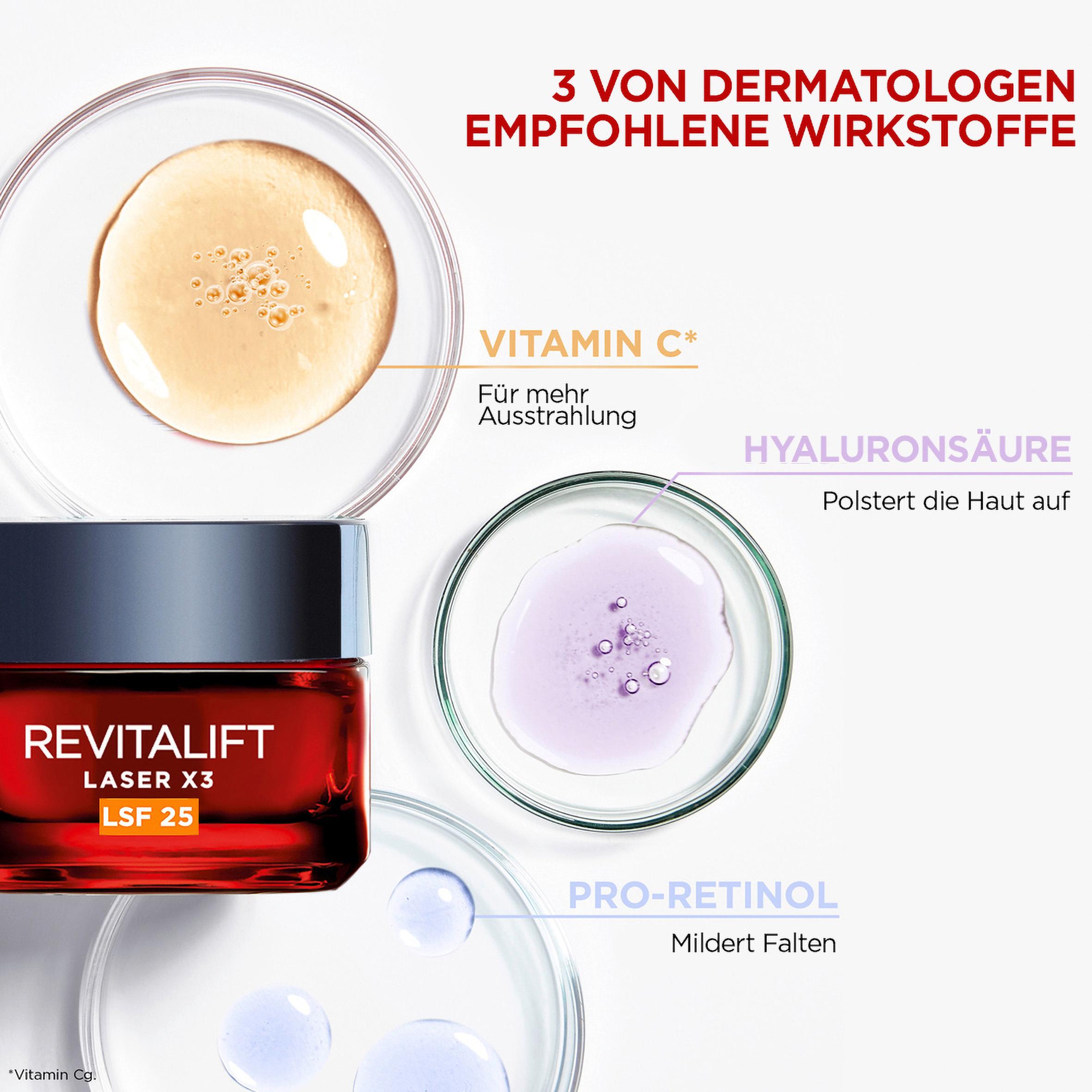 Produktbild L'Oréal Paris Revitalift Laser X3 Anti Age Tagescreme LSF 25 10 von 12