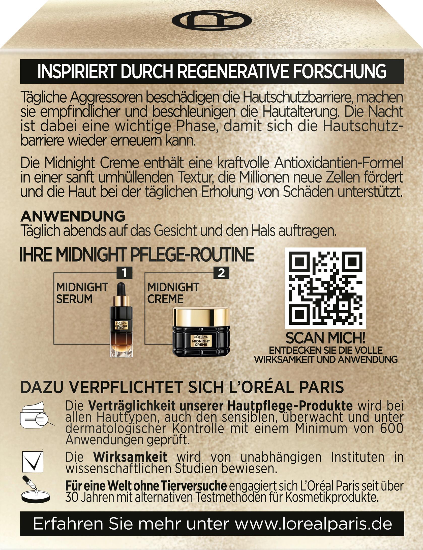 Produktbild L'Oréal Paris Age Perfect Zell Renaissance Midnight Nachtcreme Gesicht 18 von 22
