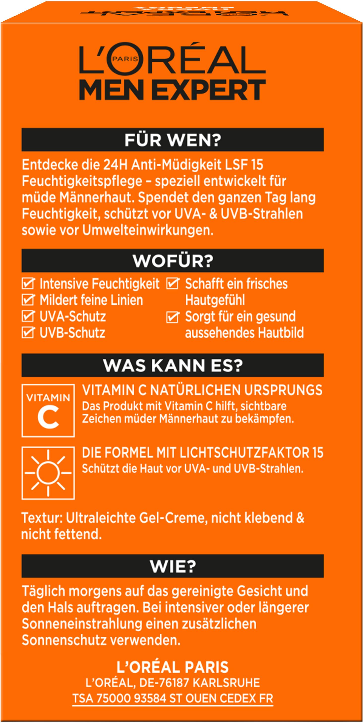 Produktbild L'Oréal Men Expert Hydra Energy Tagespflege Gesicht 24h mit LSF15 2 von 14