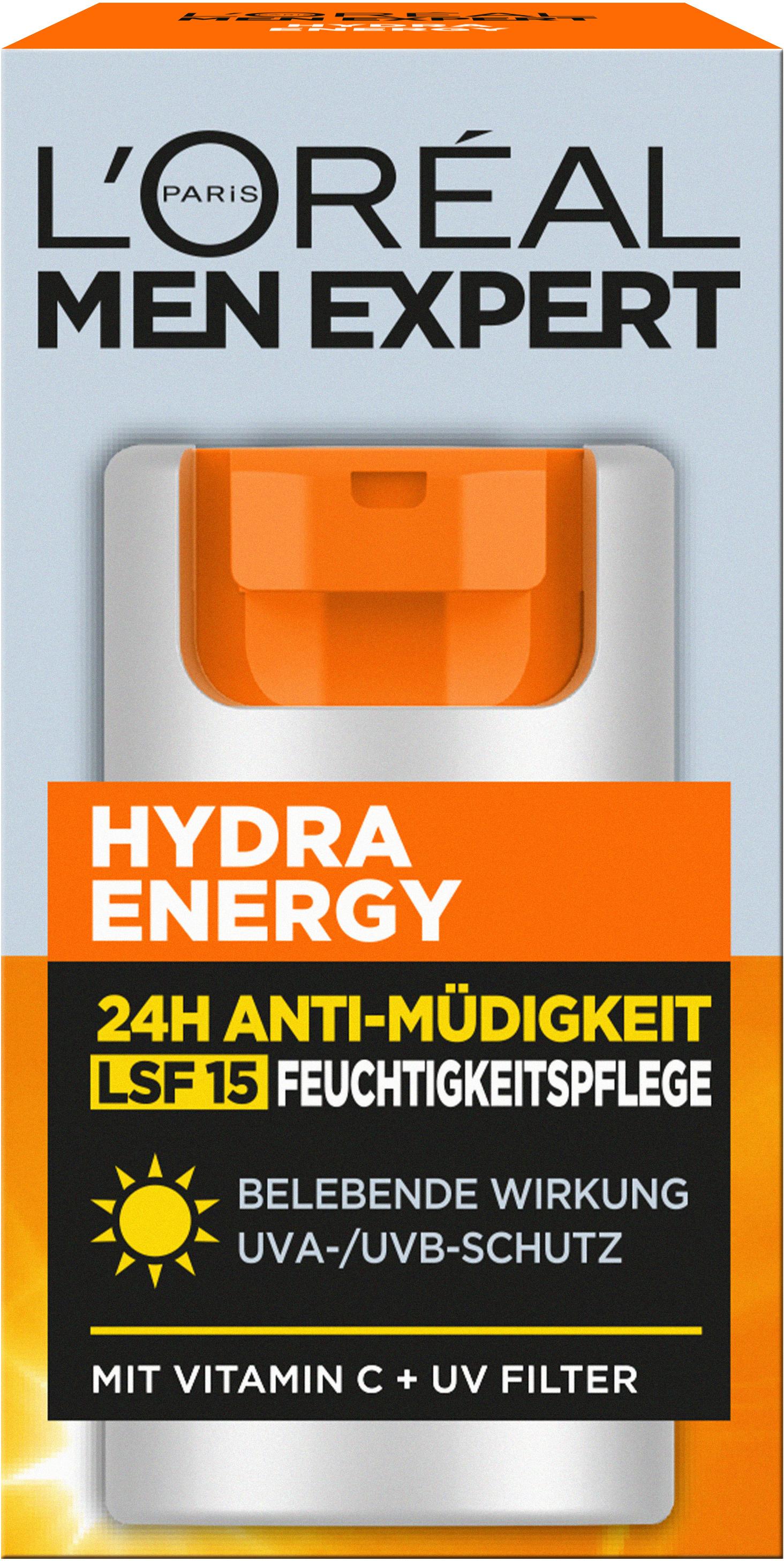 L'Oréal Men Expert Hydra Energy Tagespflege Gesicht 24h mit LSF15