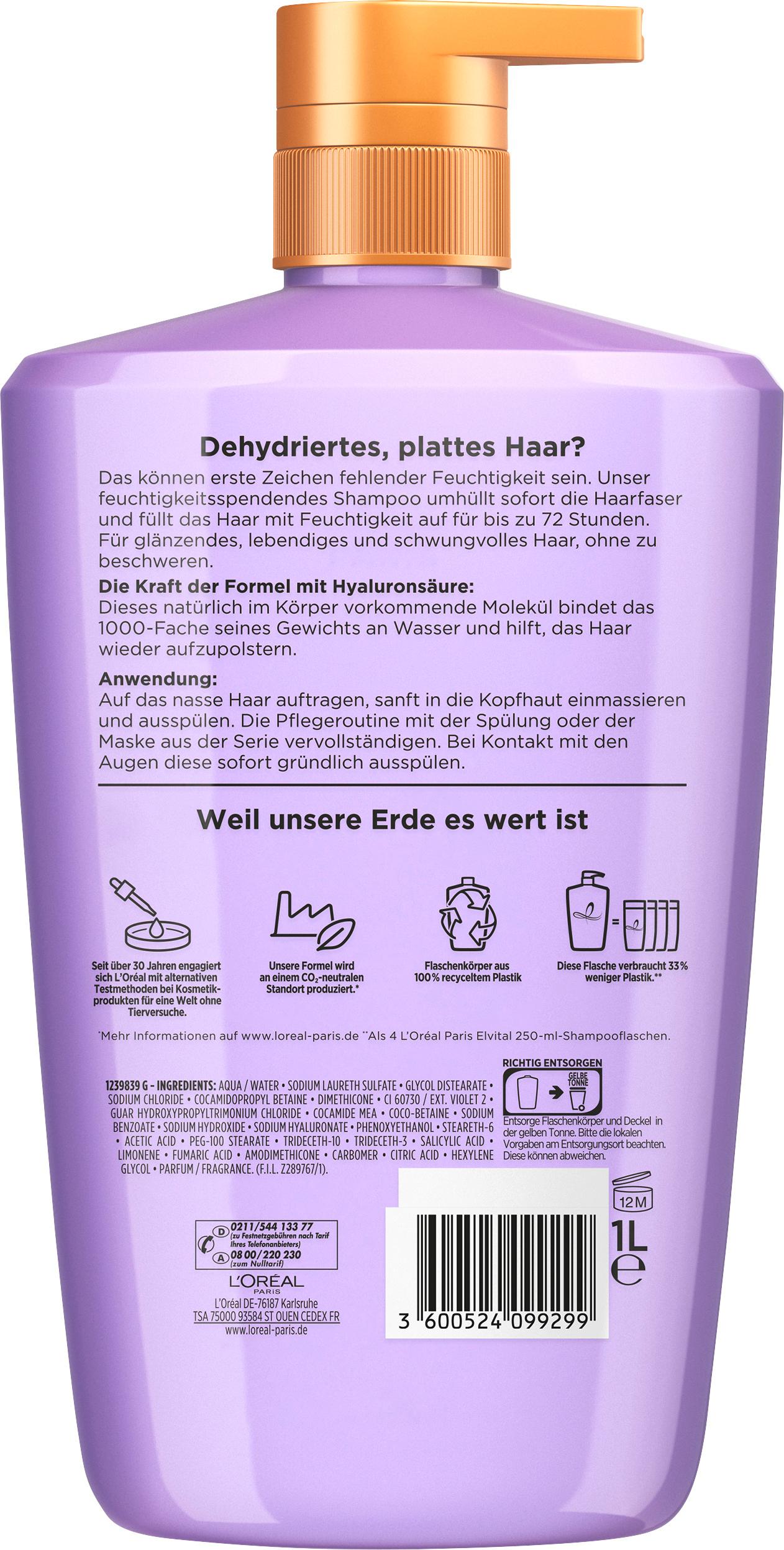Produktbild Elvital Shampoo Hyaluron 1000ml 2 von 8