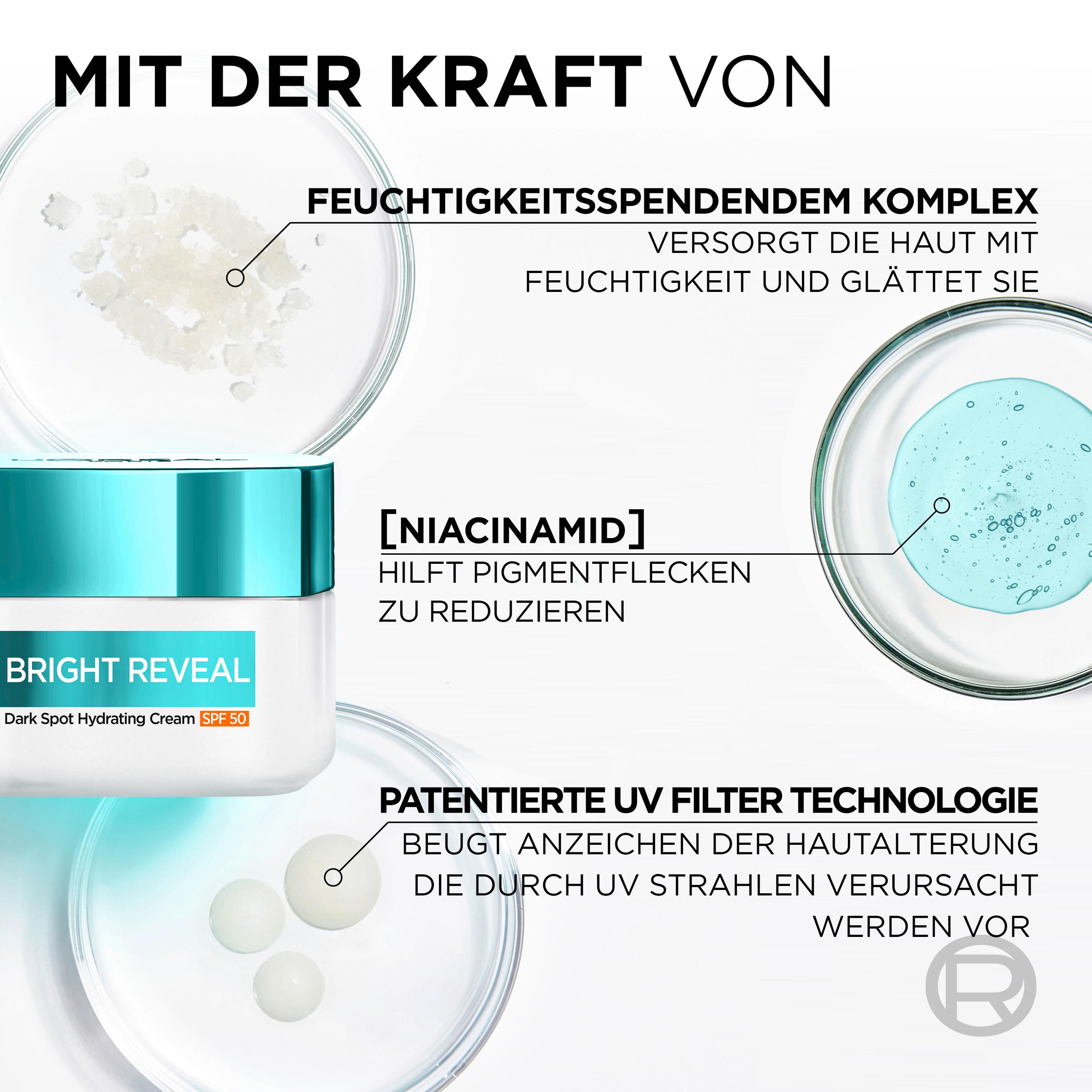Produktbild L'Oréal Bright Reveal Dark Spot Feuchtigkeitspflege LSF50 2 von 6