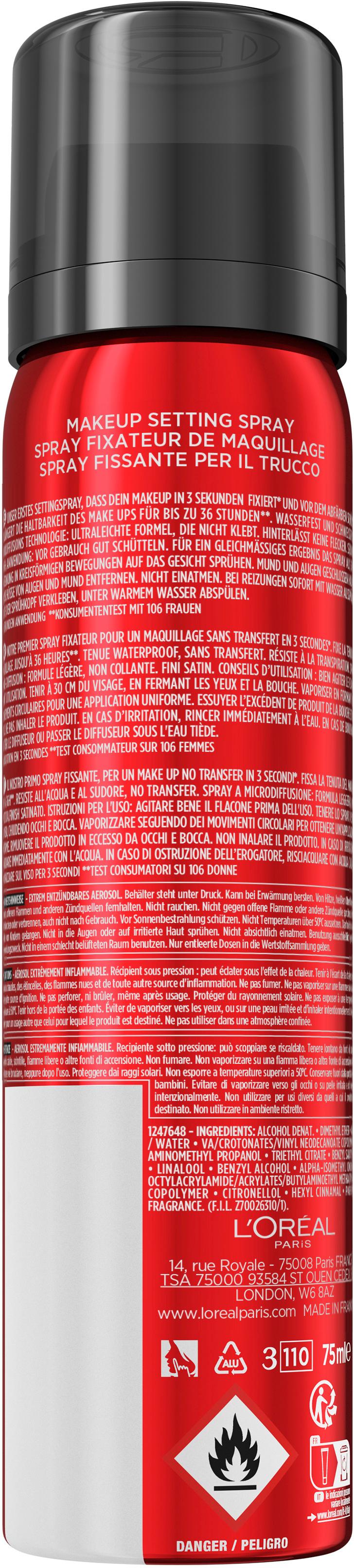 Produktbild L'ORÉAL PARIS Infaillable Setting Spray 2 von 13