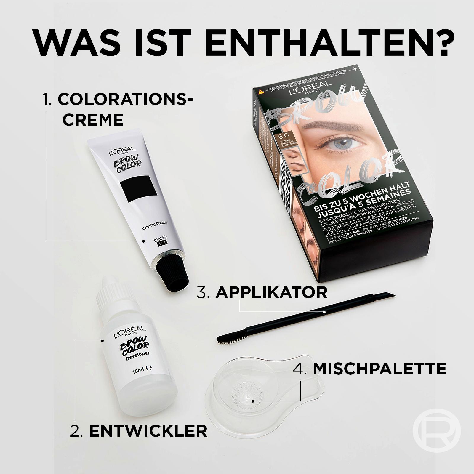 Produktbild L'ORÉAL PARIS Brow Color Augenbrauenfarbe 3.0 Dunkelbraun 2 von 7