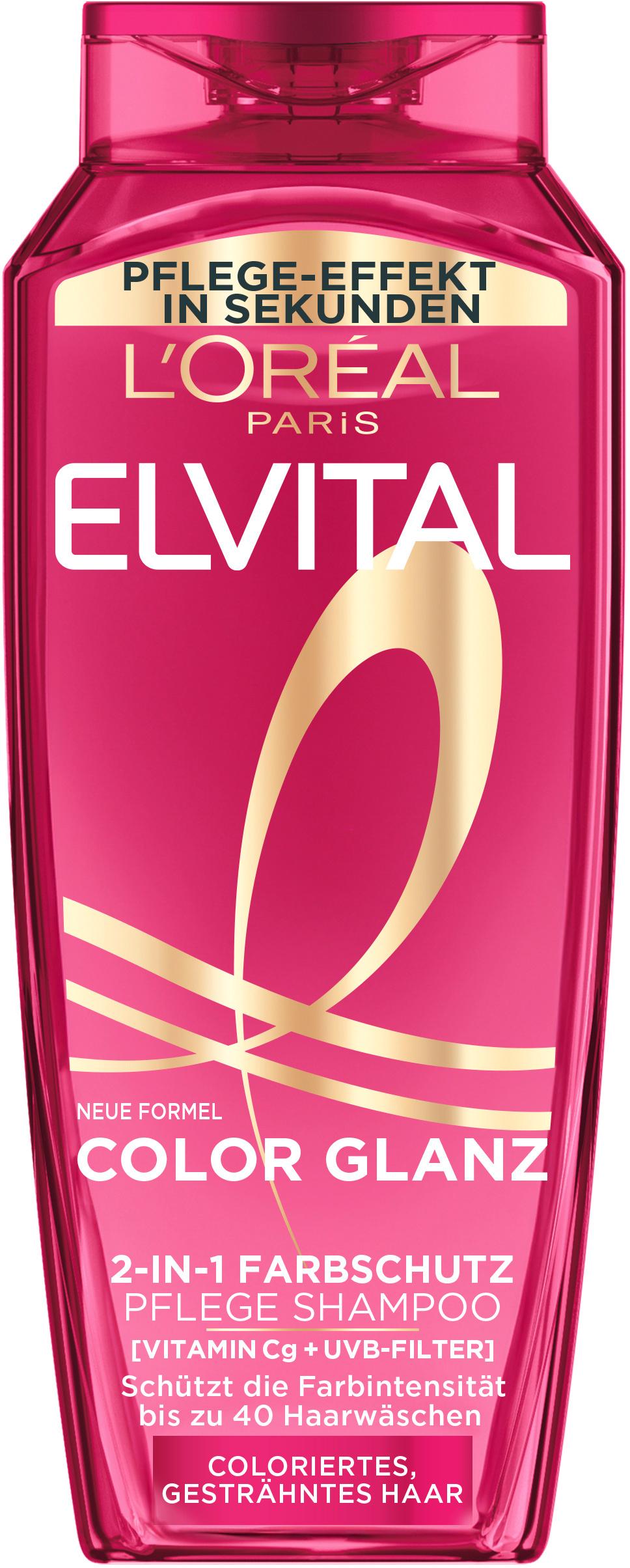 Elvital Shampoo Color Glanz 2-in-1 Farbschutz