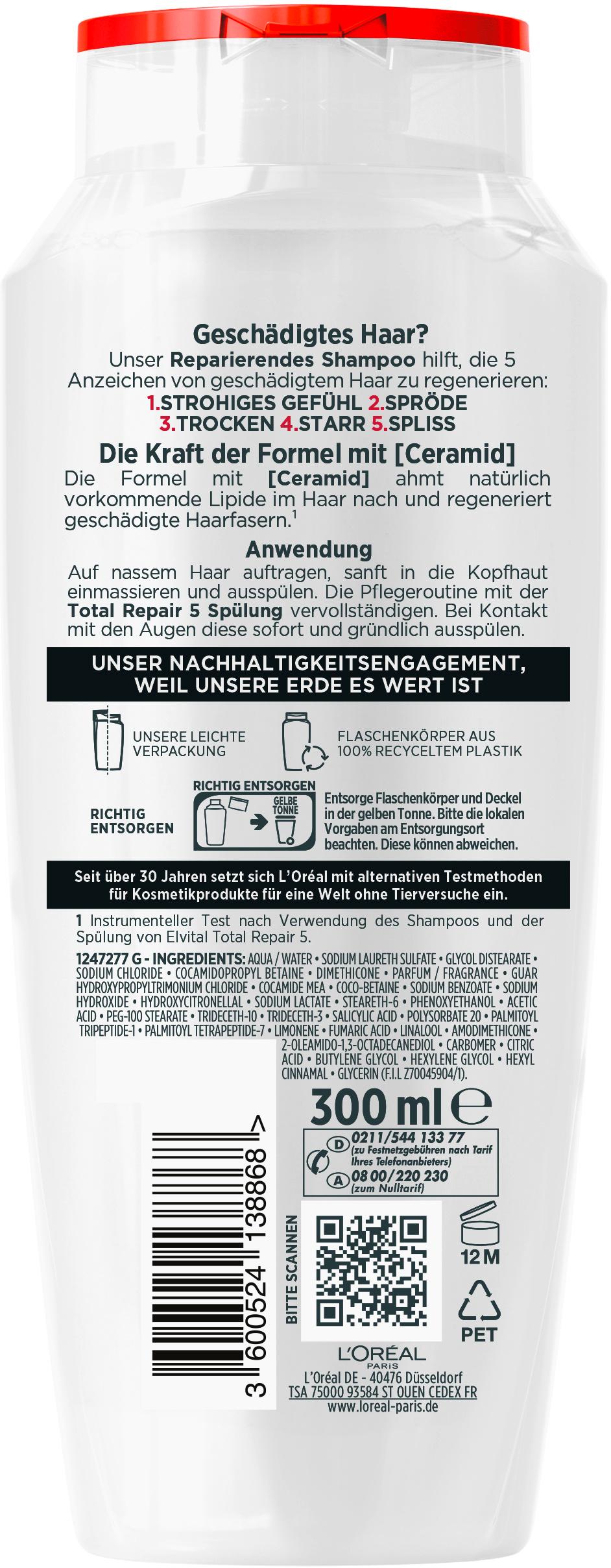 Produktbild Elvital Shampoo Total Repair 5 2 von 2