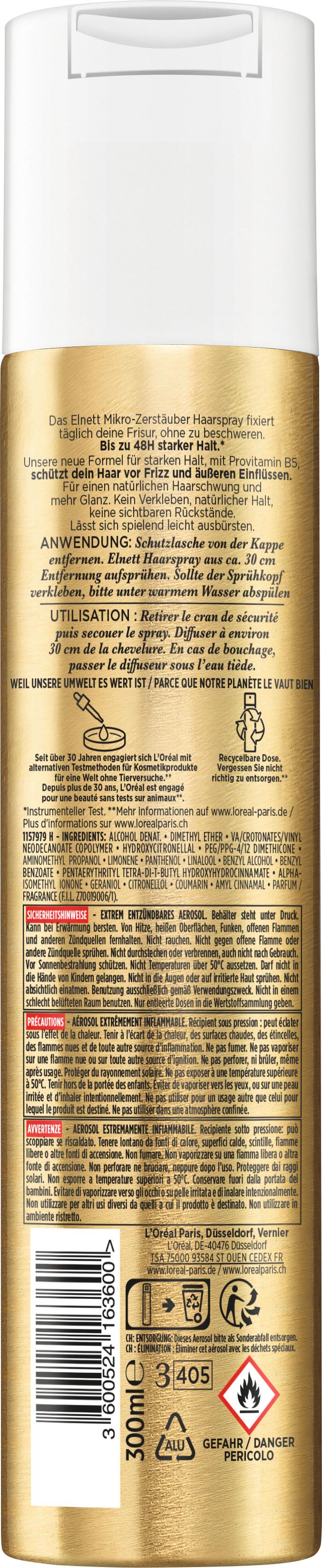 Produktbild Elnett Haarspray starker Halt 2 von 4