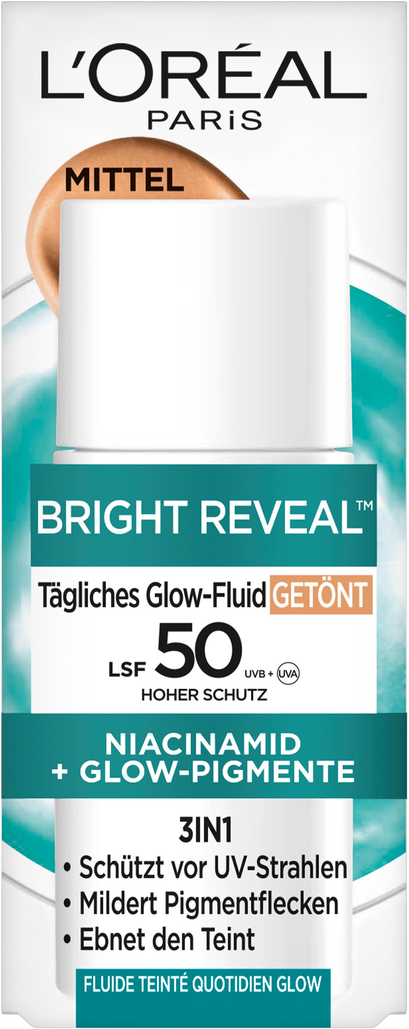 L'Oréal Paris Bright Reveal tägliches Glow-Fluid getönt LSF50