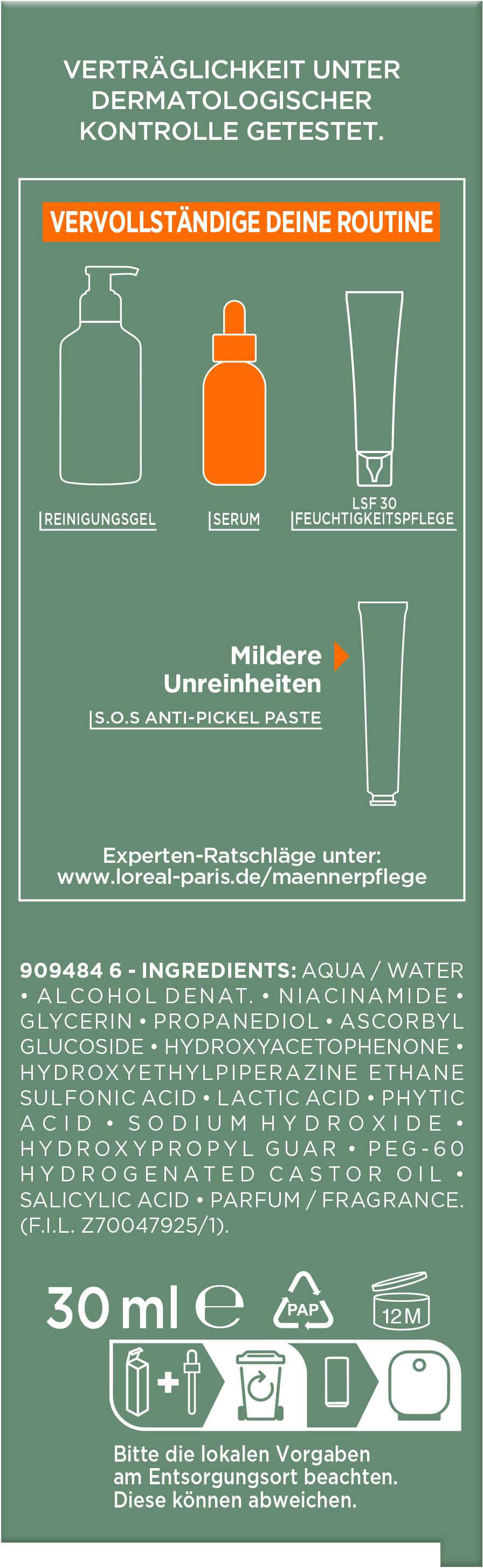 Produktbild L'Oréal Men Expert Derma Control Anti-Unreinheiten Serum 5 von 6