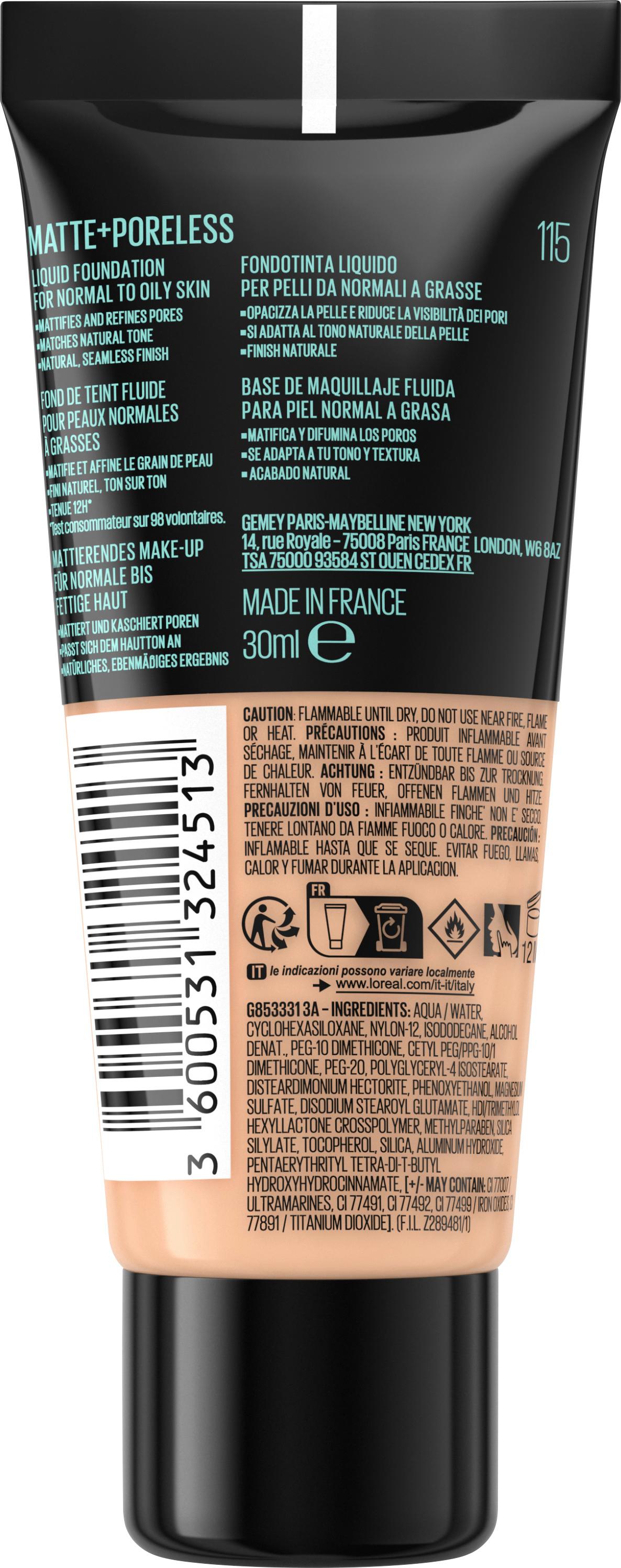Produktbild MAYBELLINE NEW YORK Make-Up Fit Me Matte flüssig 2 von 4