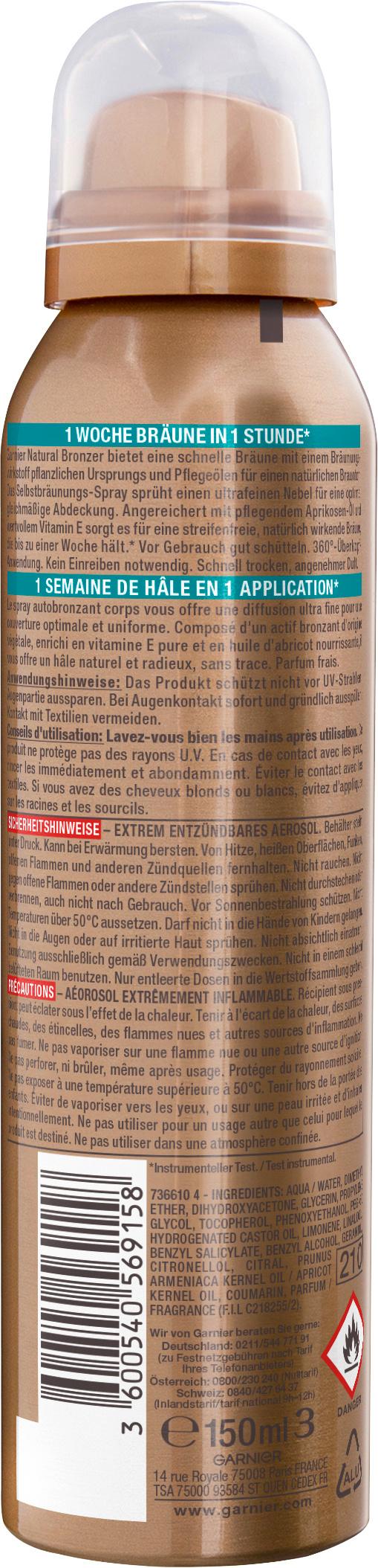 Produktbild Garnier Ambre Solaire Comfort-Bräuner-Spray 2 von 7