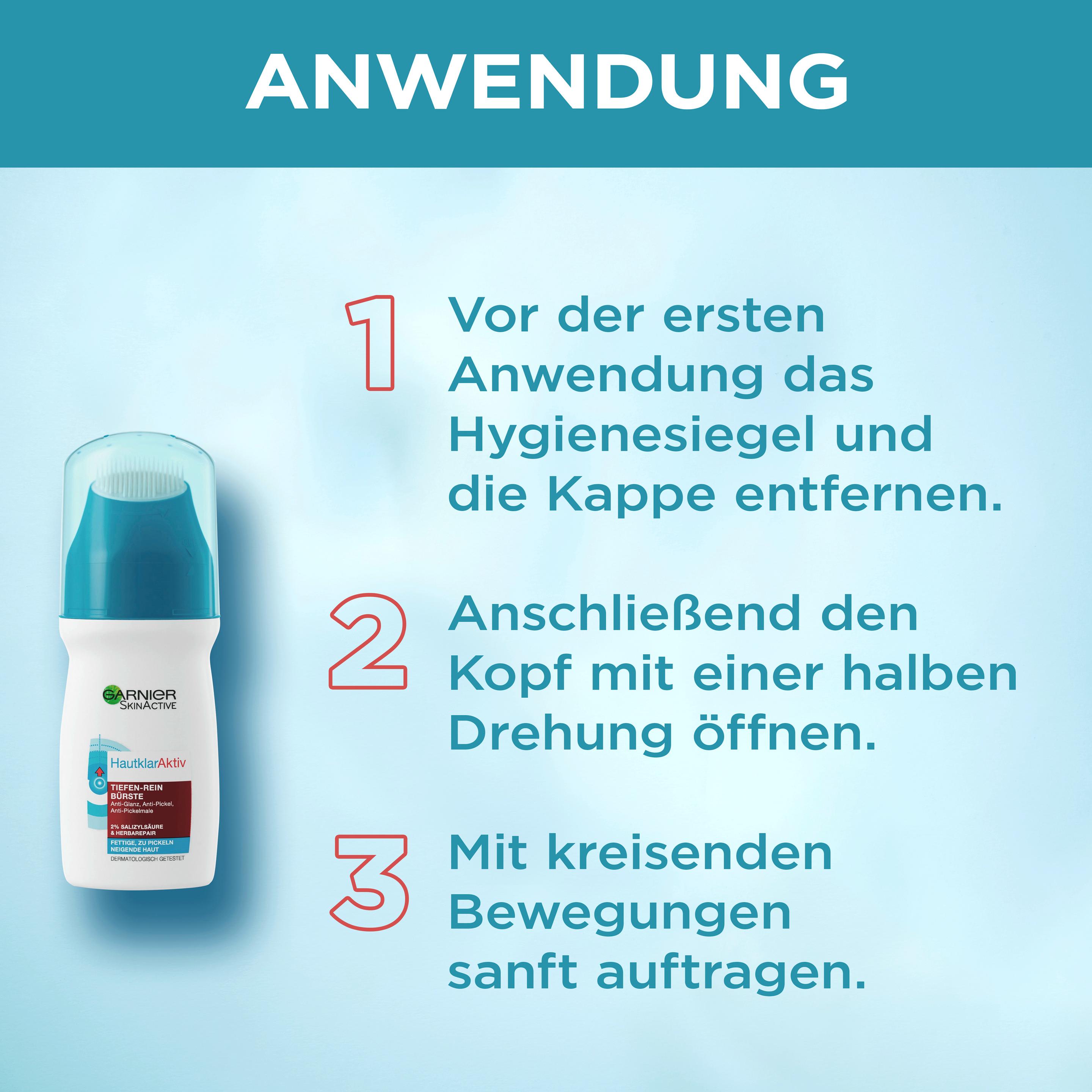 Produktbild Garnier Skin Active Hautklar Aktiv Tiefen-Rein Bürste 5 von 7