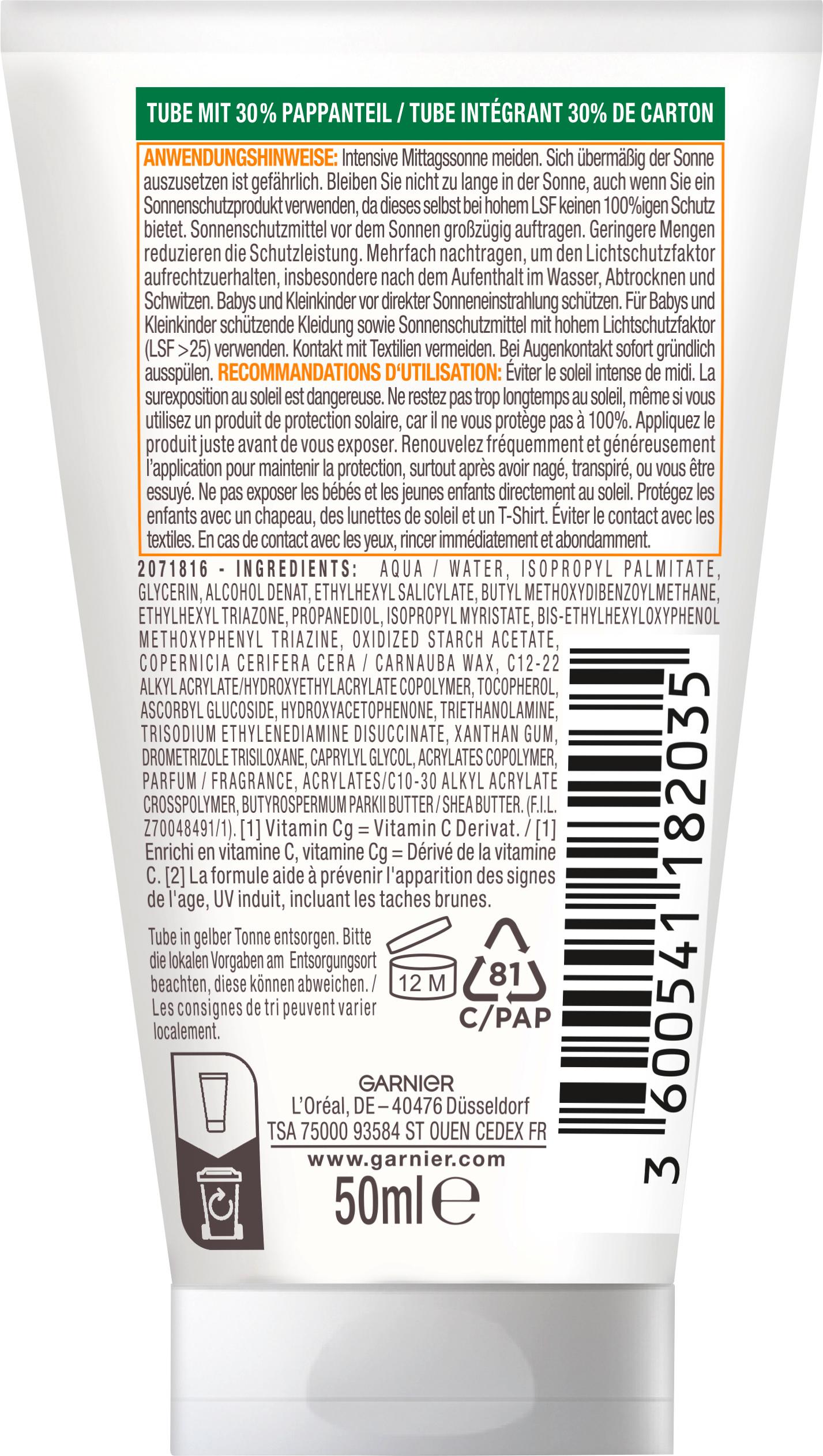 Produktbild Garnier Ambre Solaire Sonnenmilch Hydra 24h Protect LSF 30 Mini 2 von 2