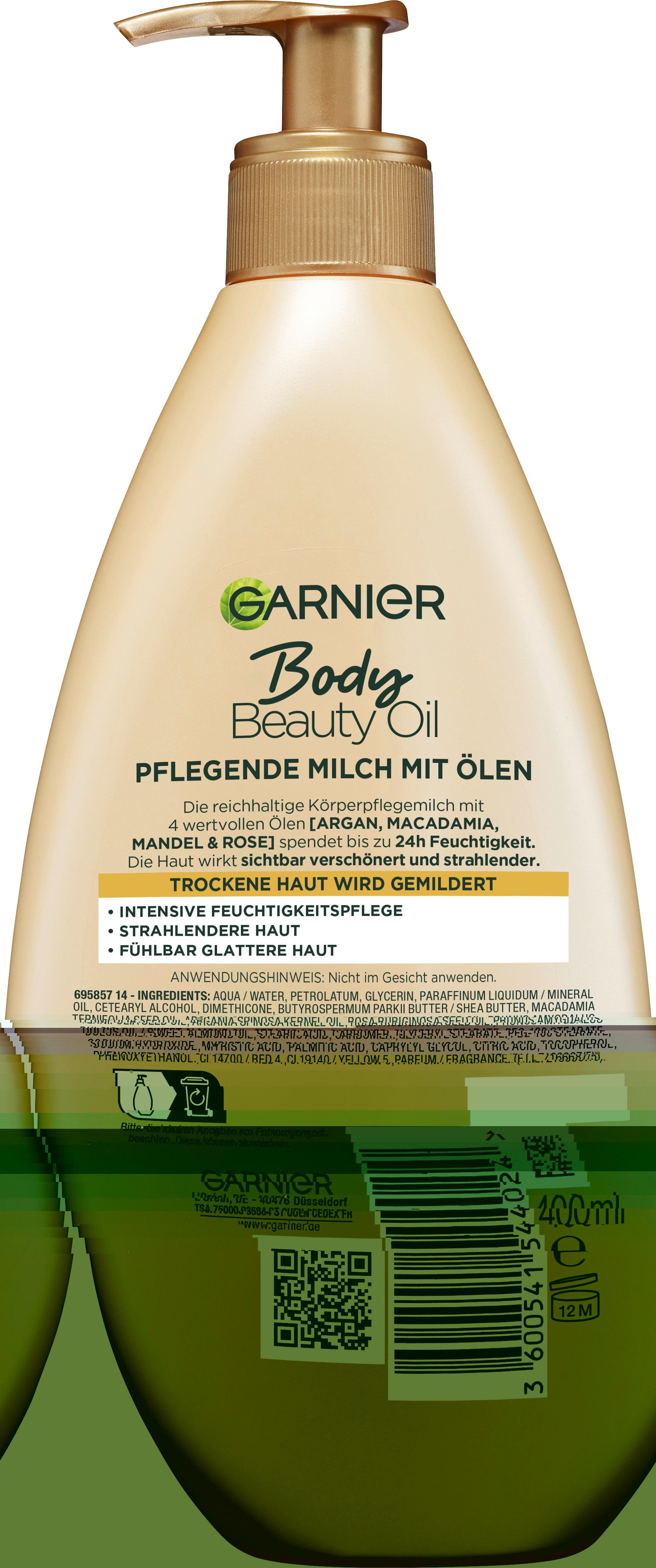 Produktbild Garnier Body Oil Beauty nährende Öl-Milch für trockene Haut 2 von 2