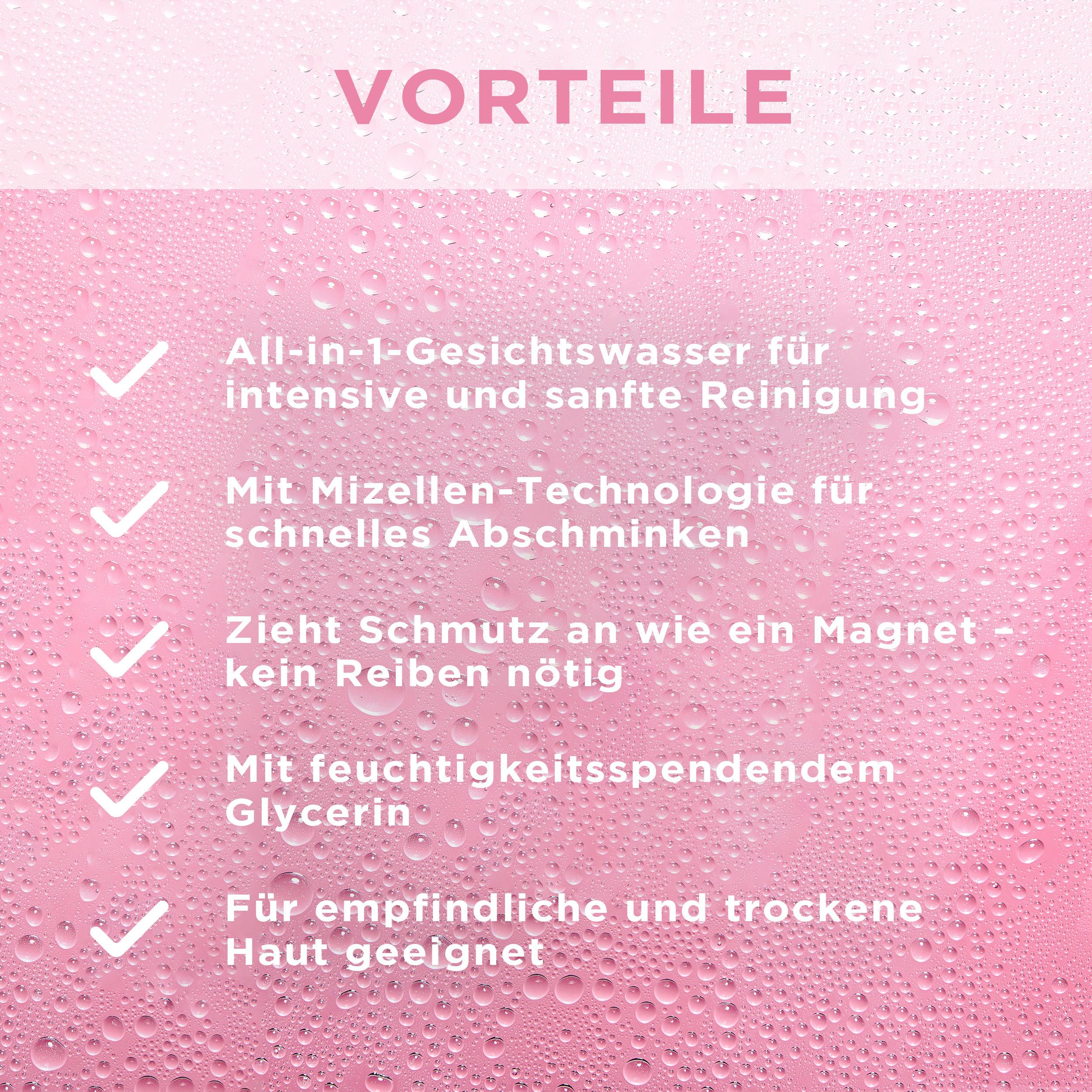 Produktbild Garnier Skin Active Mizellen Reinigungswasser All-in-1 für trockene Haut - Entfernt Make-up und Unreinheiten 4 von 7