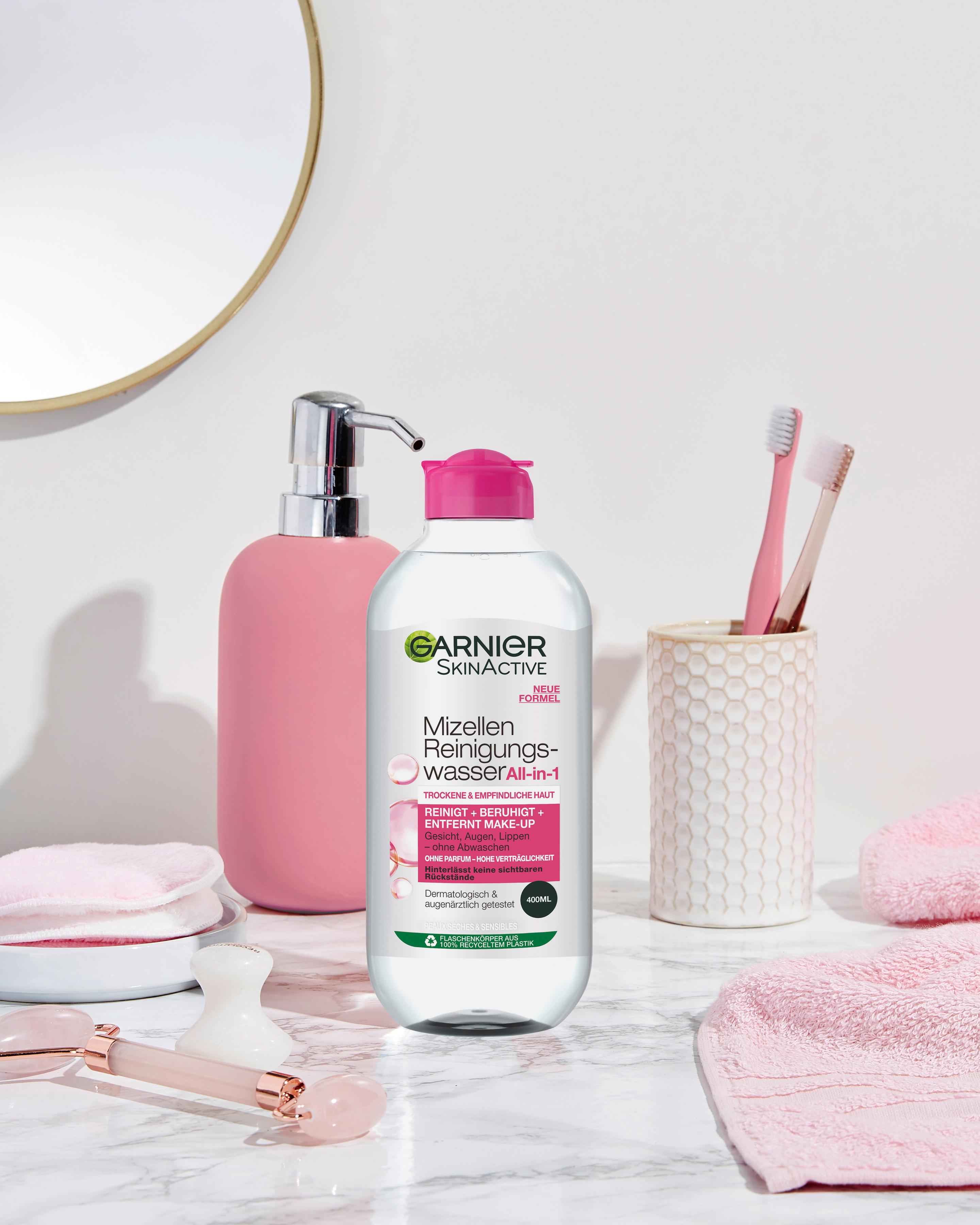 Produktbild Garnier Skin Active Mizellen Reinigungswasser All-in-1 für trockene Haut - Entfernt Make-up und Unreinheiten 5 von 7