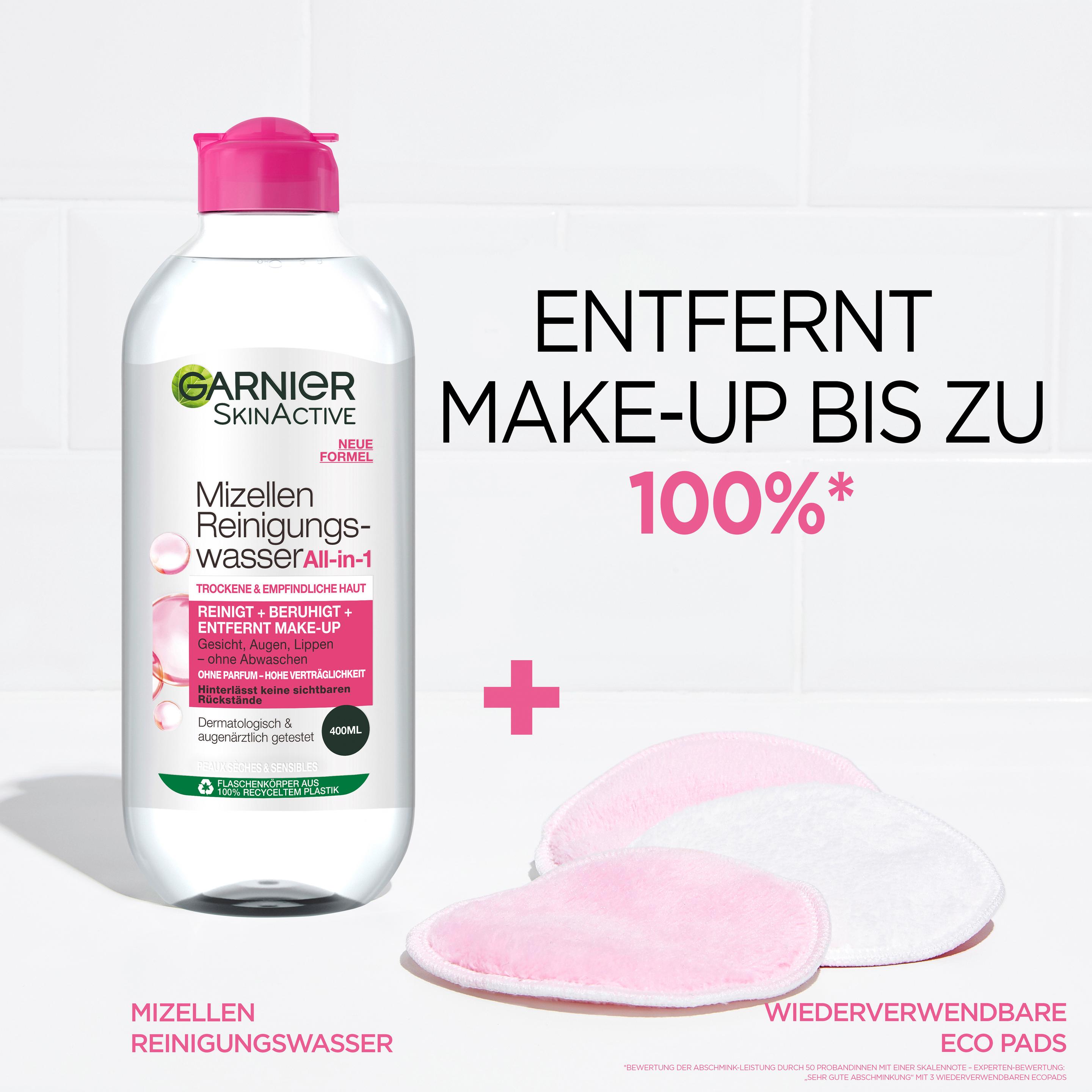 Produktbild Garnier Skin Active Mizellen Reinigungswasser All-in-1 für trockene Haut - Entfernt Make-up und Unreinheiten 3 von 7