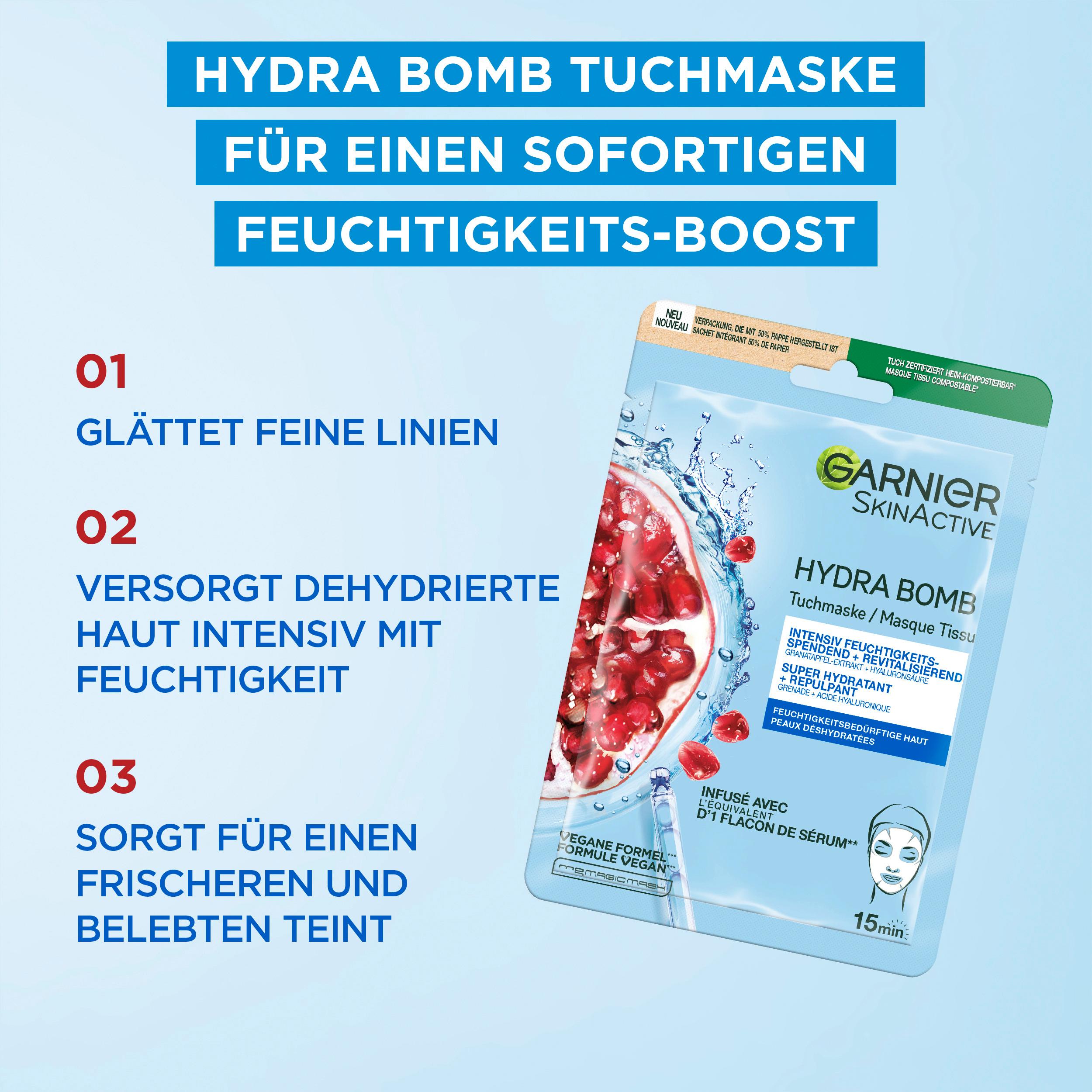 Produktbild Garnier Hydra Bomb Tuchmaske Granatapfel 4 von 11