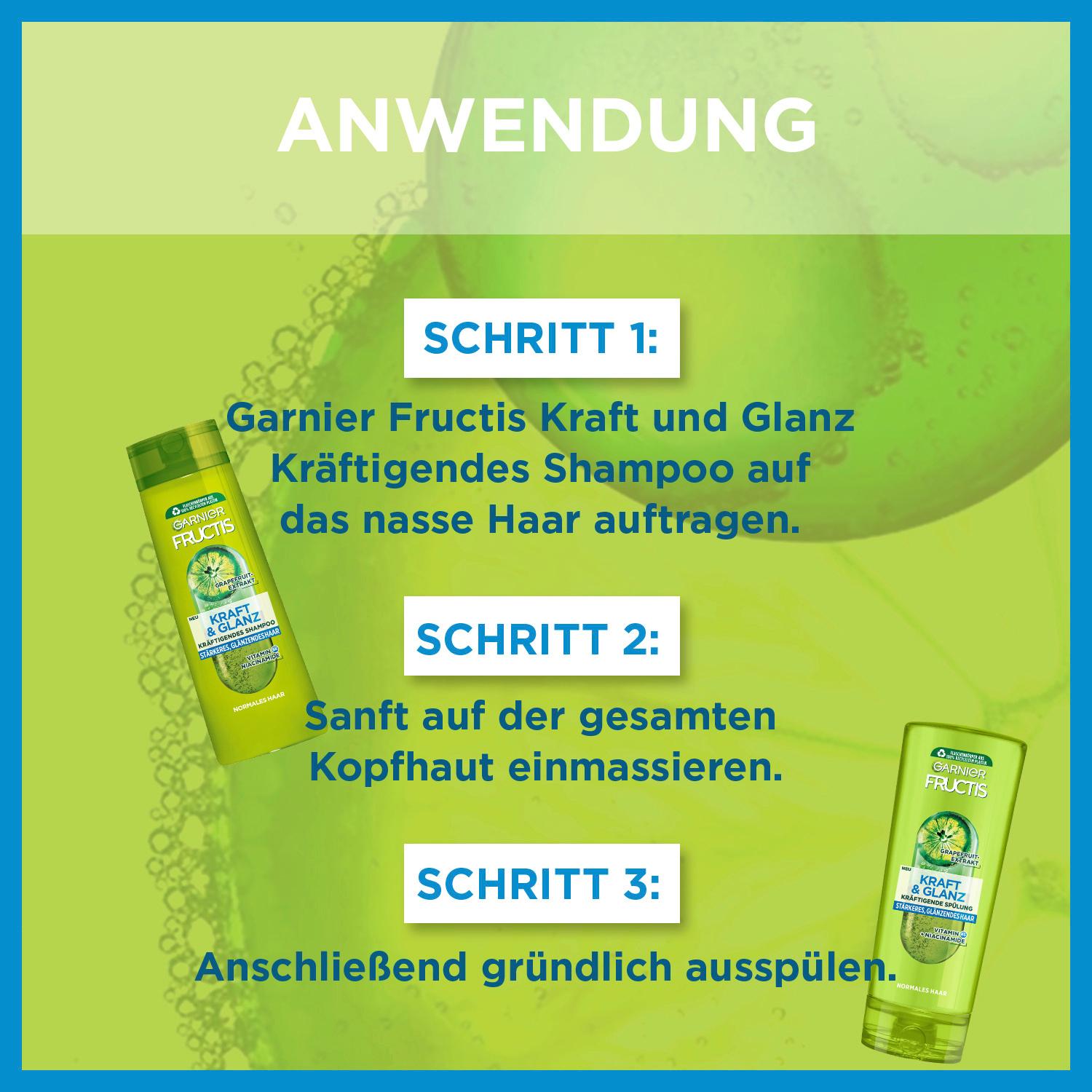 Produktbild Garnier Fructis Shampoo Kraft&Glanz 4 von 6