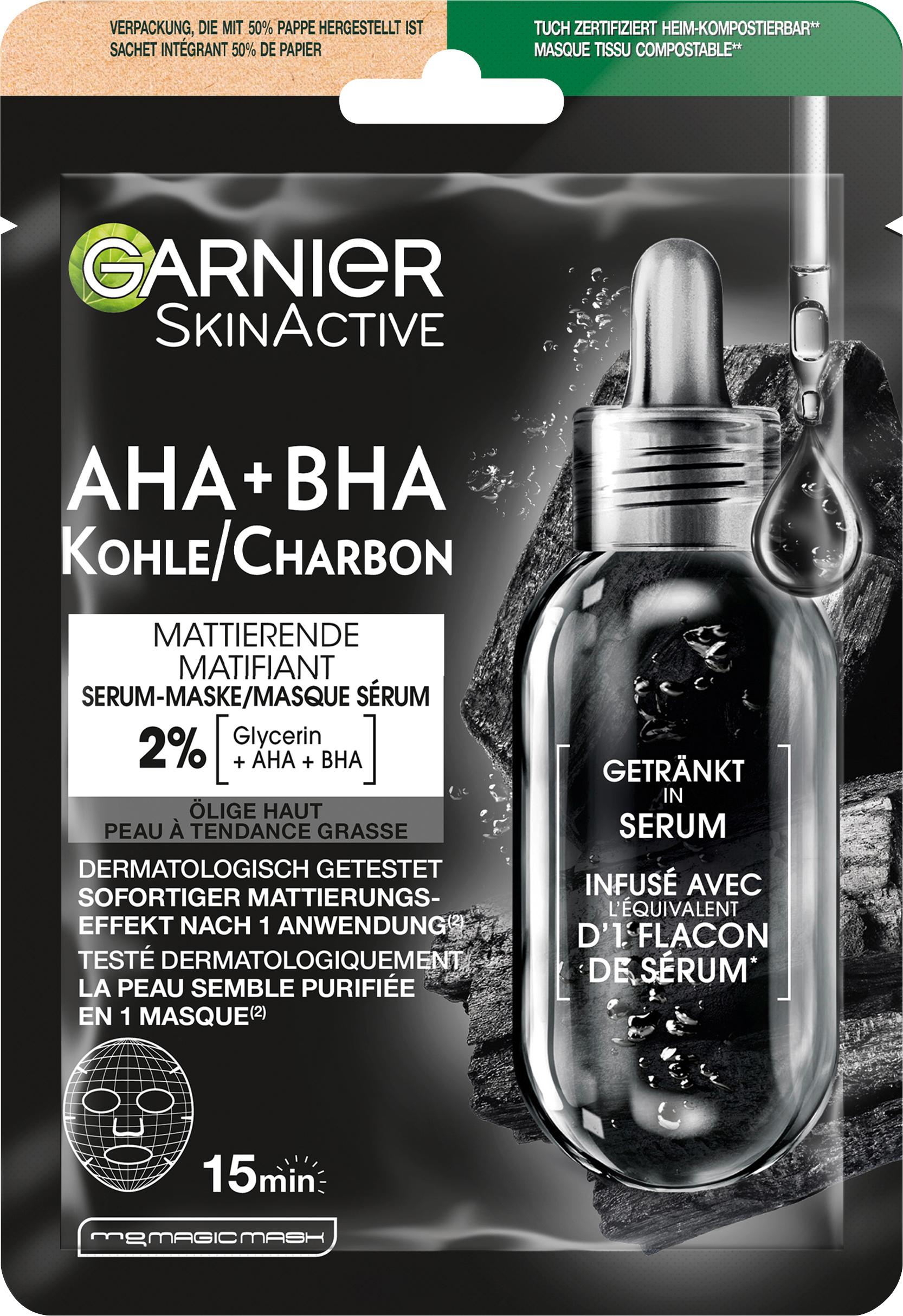 Garnier Hydra Bomb Tuchmaske schwarze Alge