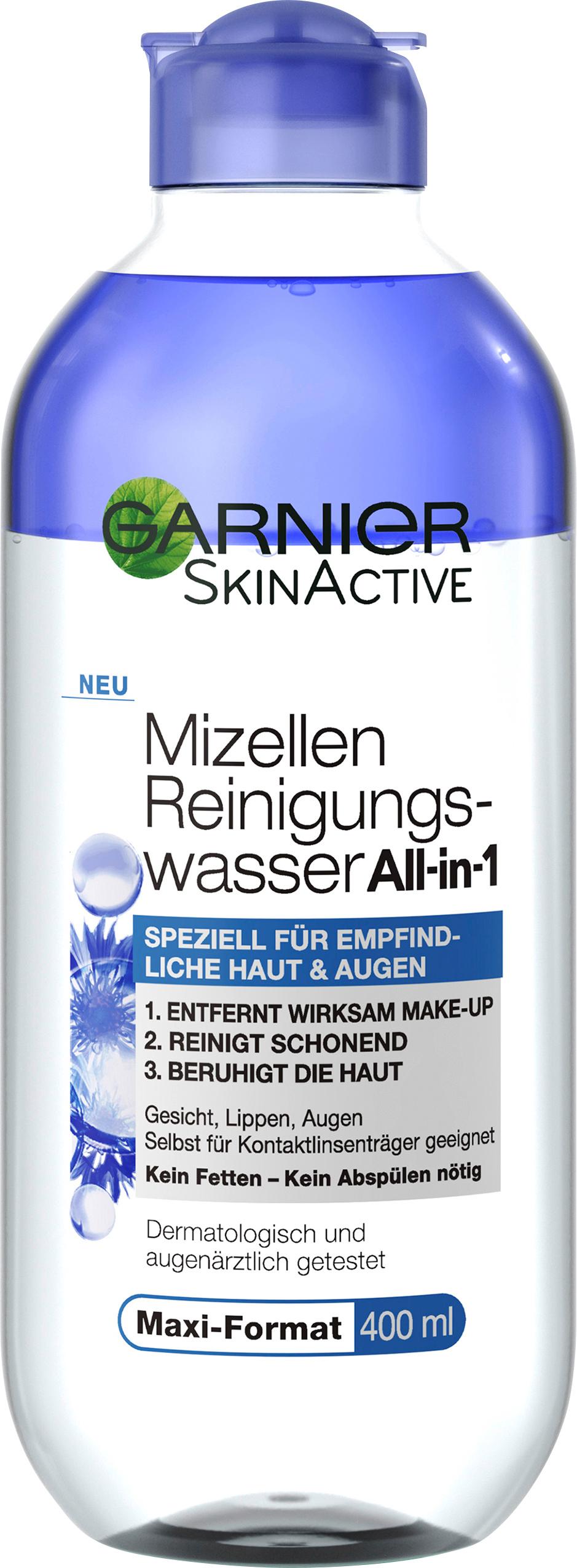 Garnier Skin Active Mizellen Reinigungswasser All-in-1 für empfindliche Haut