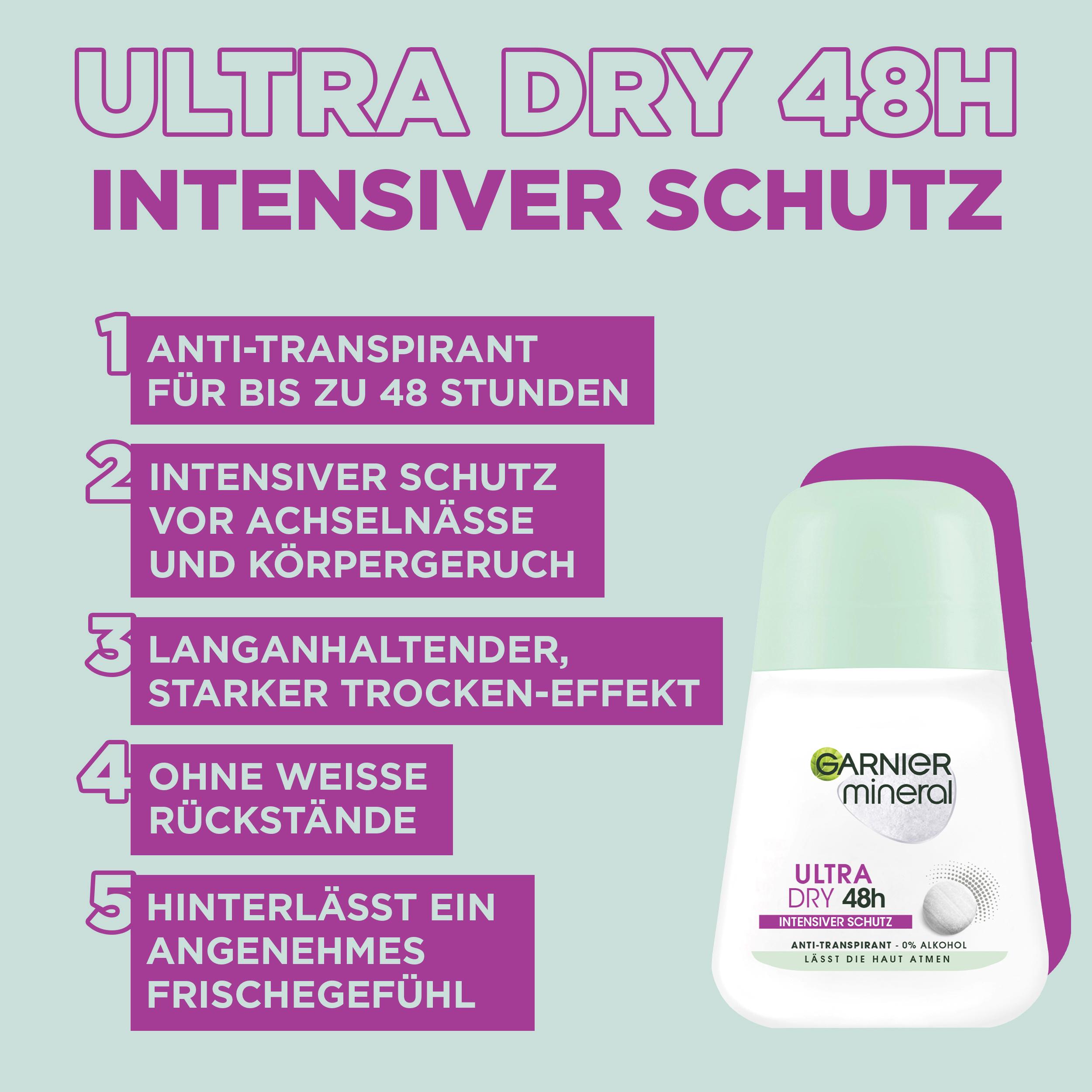 Produktbild Garnier Mineral Deo Roll On Ultra Dry - 48h 5 von 7
