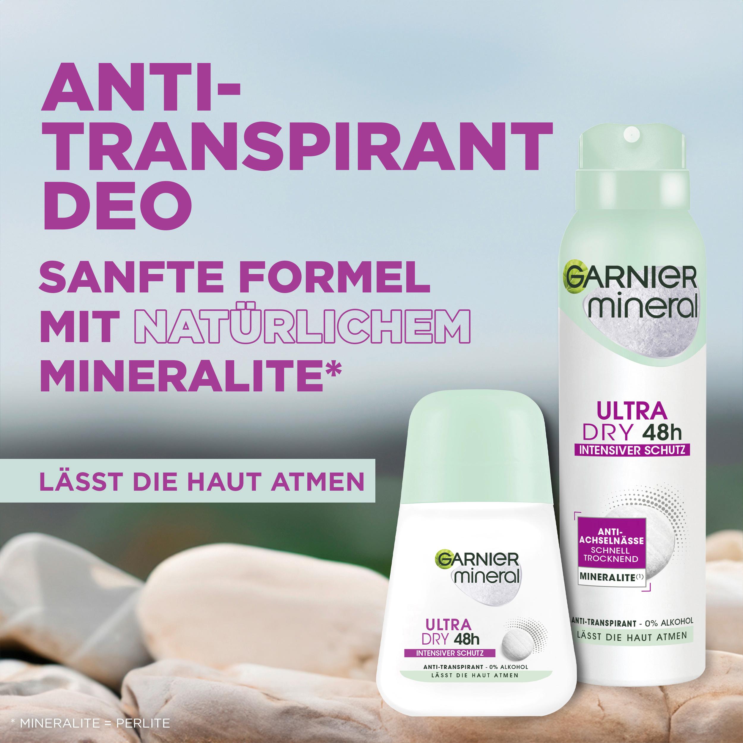 Produktbild Garnier Mineral Deo Roll On Ultra Dry - 48h 3 von 7